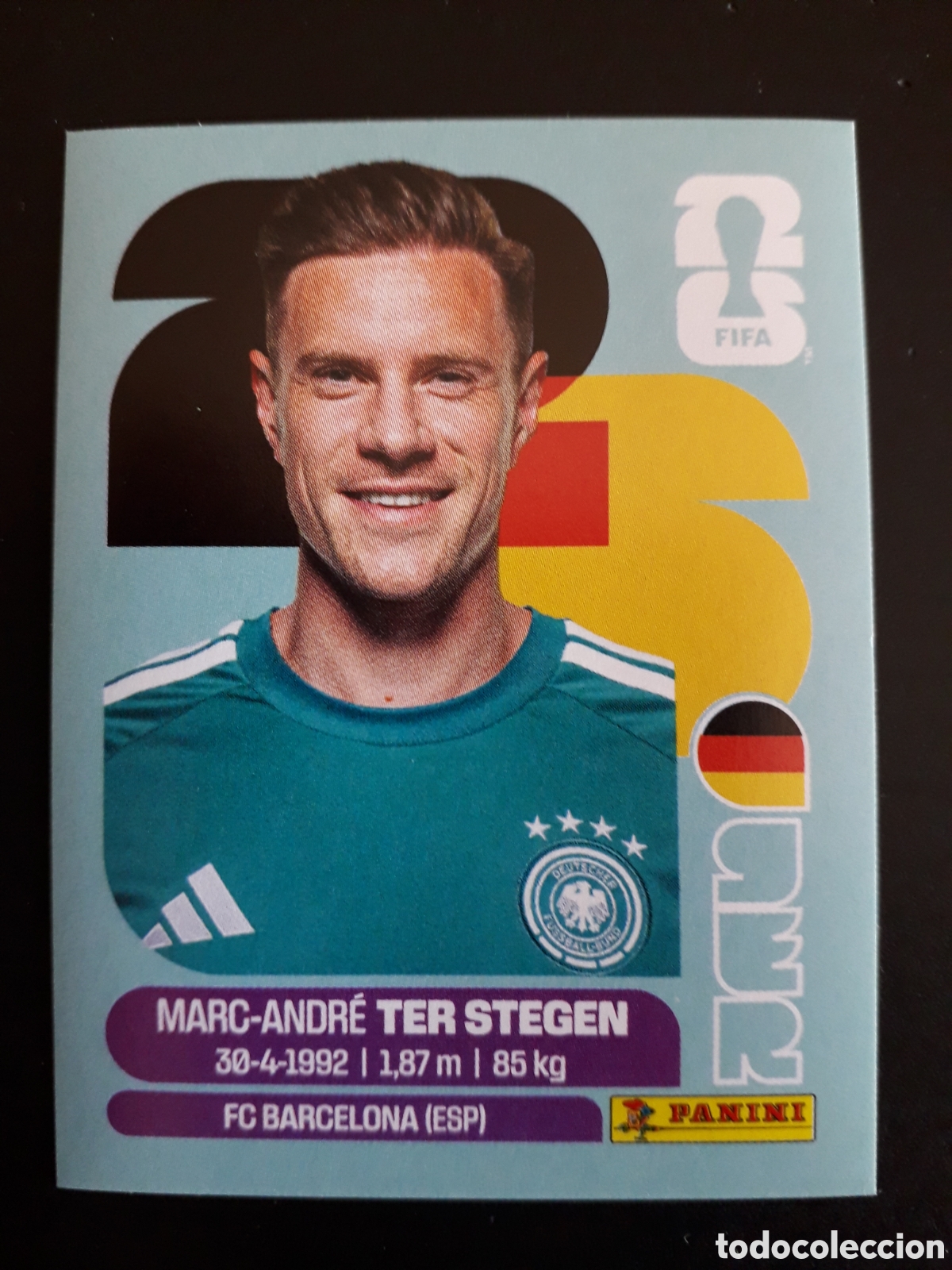 Cromos de f&uacute;tbol: TER STEGEN ALEMANIA GER 2 MUNDIAL F&Uacute;TBOL 2026 FIFA WORLD CUP PANINI SIN PEGAR PEDIDO M&Iacute;NIMO 3&euro;