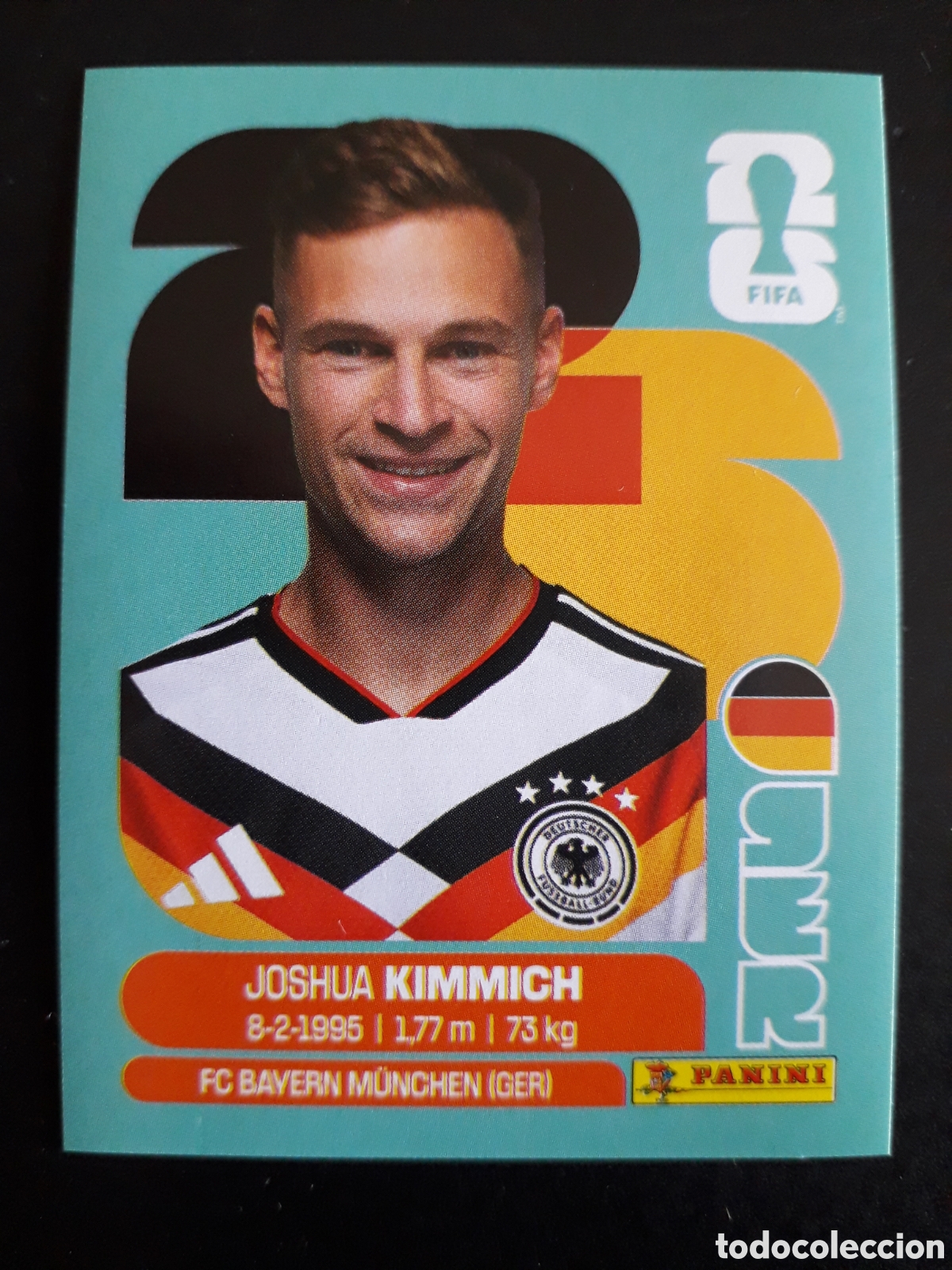 Cromos de f&uacute;tbol: KIMMICH ALEMANIA GER 10 MUNDIAL F&Uacute;TBOL 2026 FIFA WORLD CUP PANINI SIN PEGAR PEDIDO M&Iacute;NIMO 3&euro;