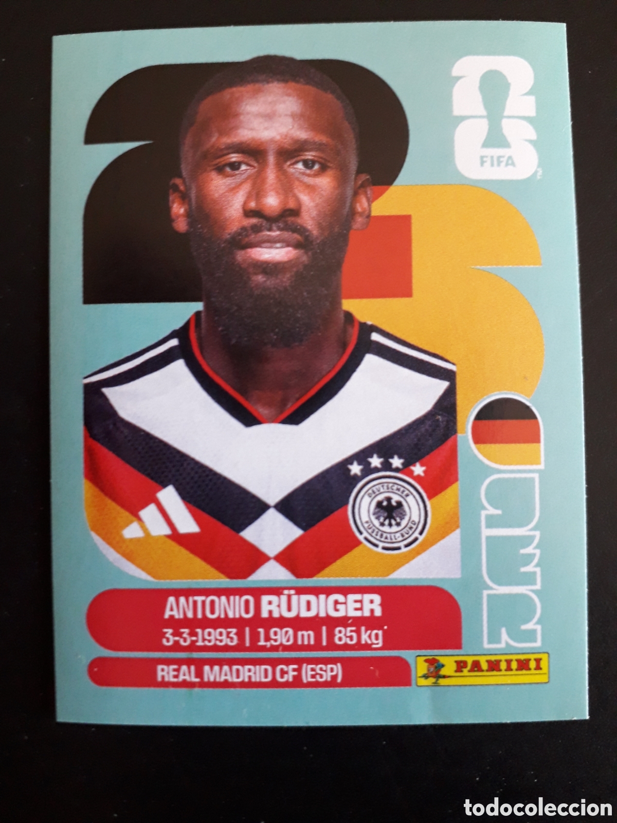 Cromos de f&uacute;tbol: R&Uuml;DIGER ALEMANIA GER 6 MUNDIAL F&Uacute;TBOL 2026 FIFA WORLD CUP PANINI SIN PEGAR PEDIDO M&Iacute;NIMO 3&euro;.