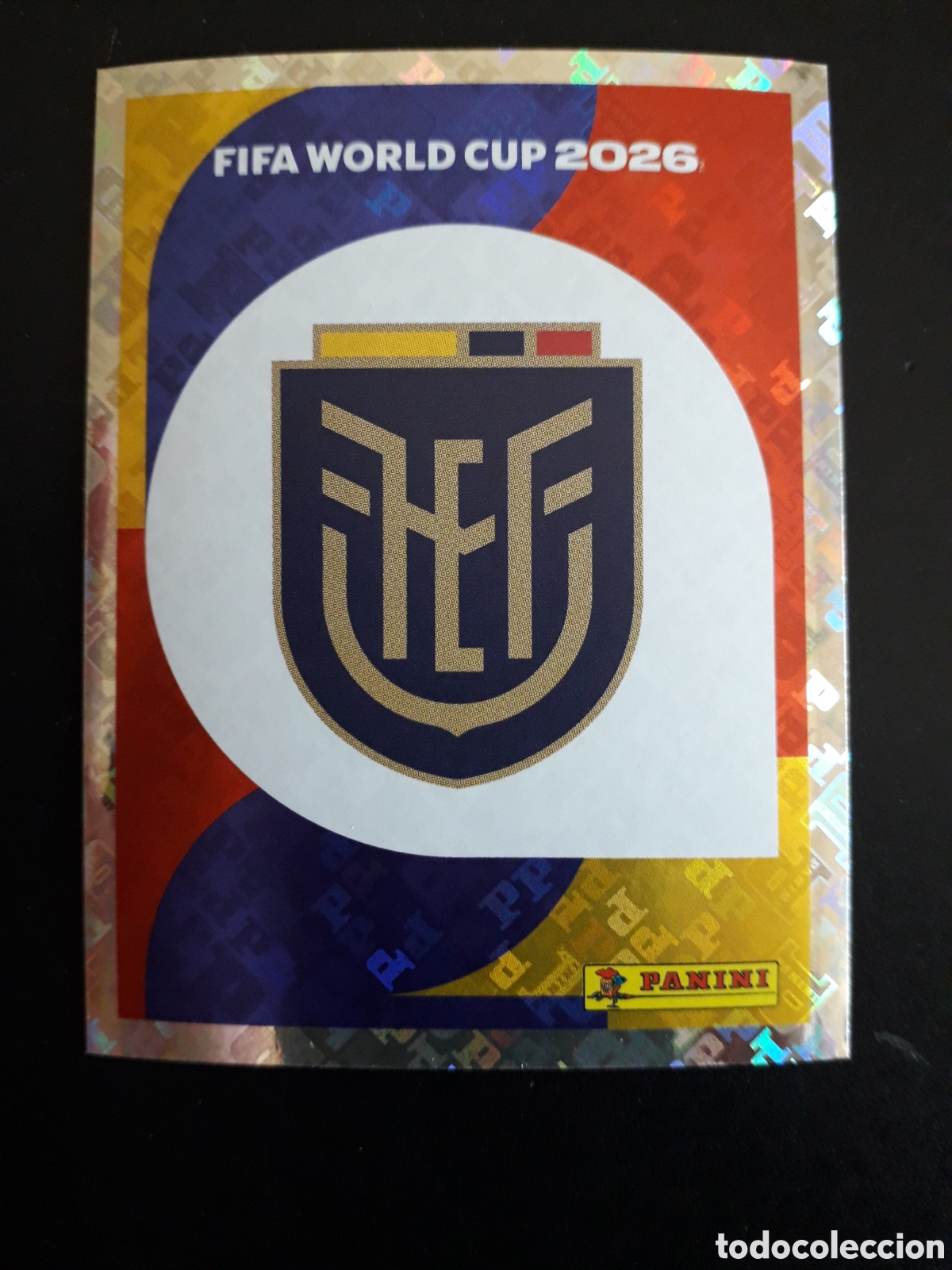 Cromos de f&uacute;tbol: ESCUDO ECUADOR ECU 1 MUNDIAL F&Uacute;TBOL 2026 FIFA WORLD CUP PANINI SIN PEGAR PEDIDO M&Iacute;NIMO 3&euro;.