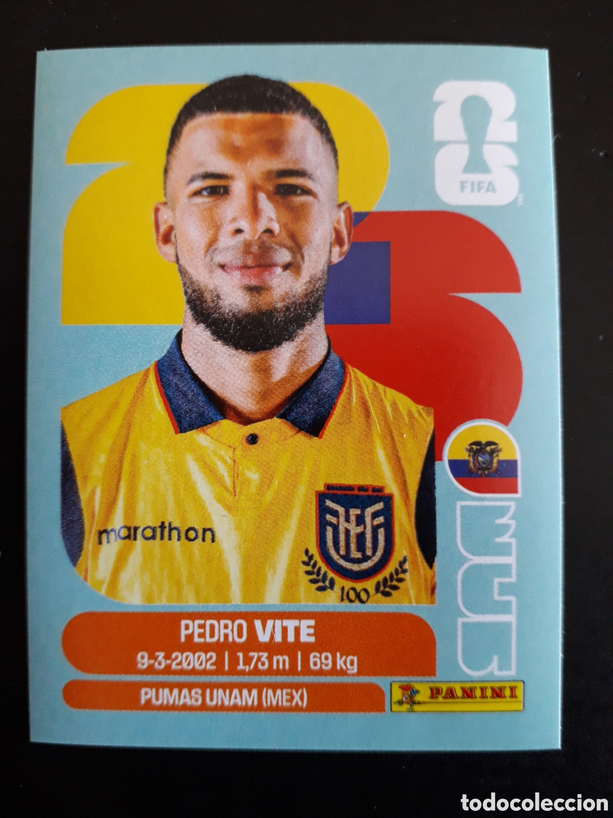 Cromos de f&uacute;tbol: VITE ECUADOR ECU 12 MUNDIAL F&Uacute;TBOL 2026 FIFA WORLD CUP PANINI SIN PEGAR PEDIDO M&Iacute;NIMO 3&euro;.