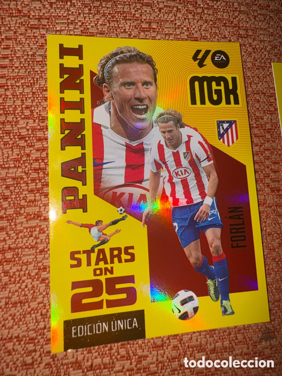Cromos de f&uacute;tbol: Forl&aacute;n n&uacute;mero 439 serie on 25 del atl&eacute;tico de Madrid megacracks 26-27