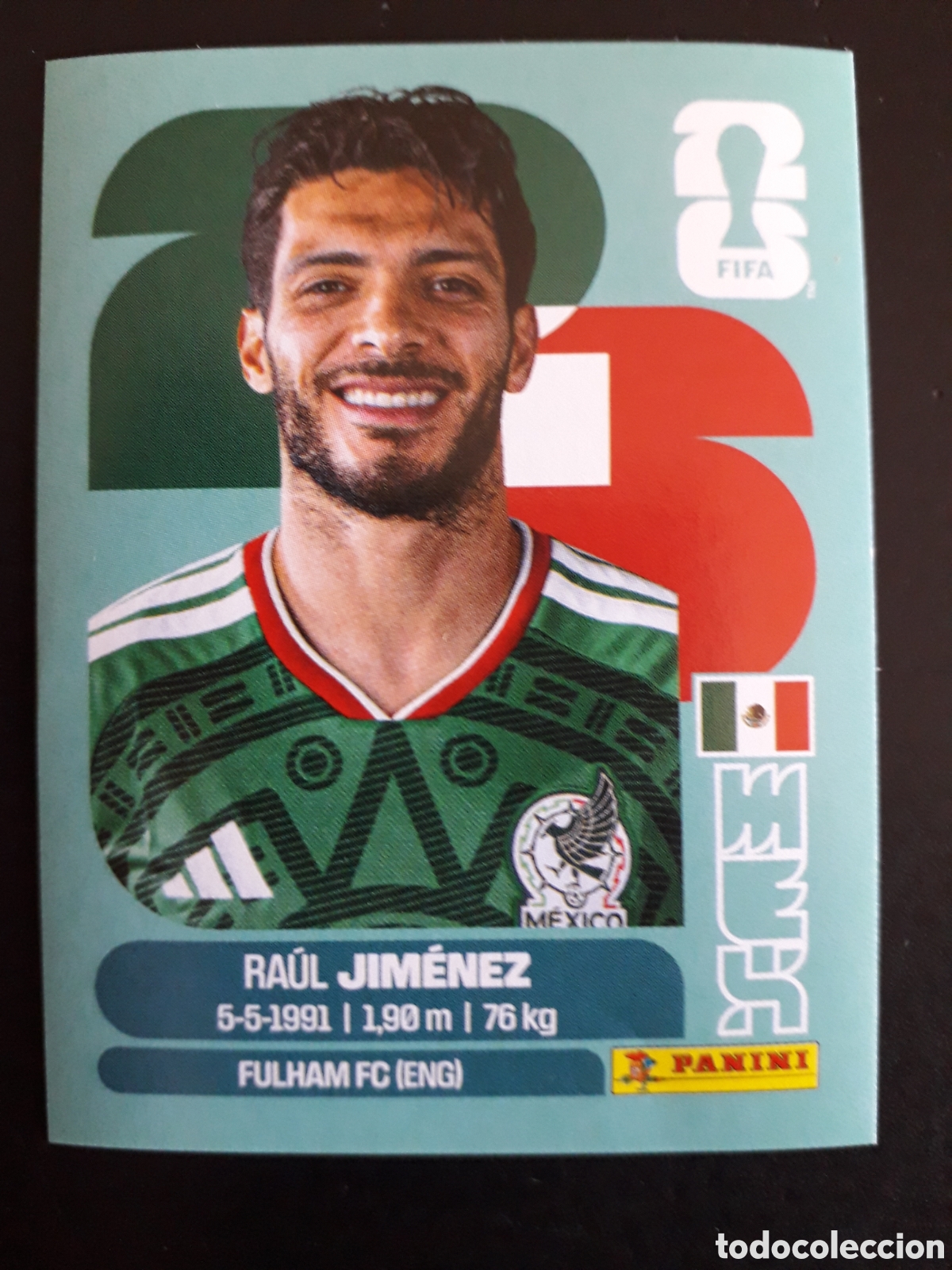 Cromos de f&uacute;tbol: JIM&Eacute;NEZ M&Eacute;XICO MEX 17 MUNDIAL F&Uacute;TBOL 2026 FIFA WORLD CUP PANINI SIN PEGAR PEDIDO M&Iacute;NIMO 3&euro;