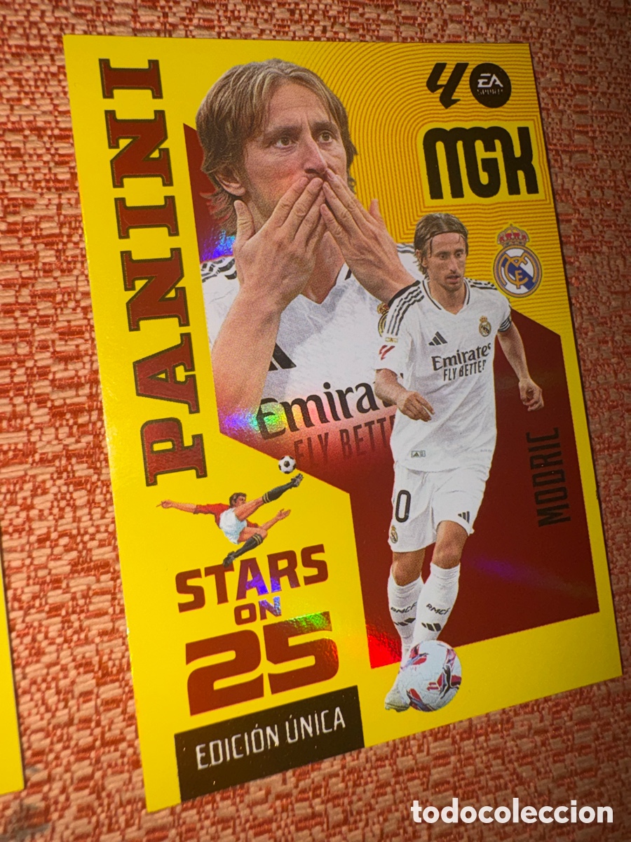 Cromos de f&uacute;tbol: Modric serie on 25 Del Real madrid megacracks 26-27