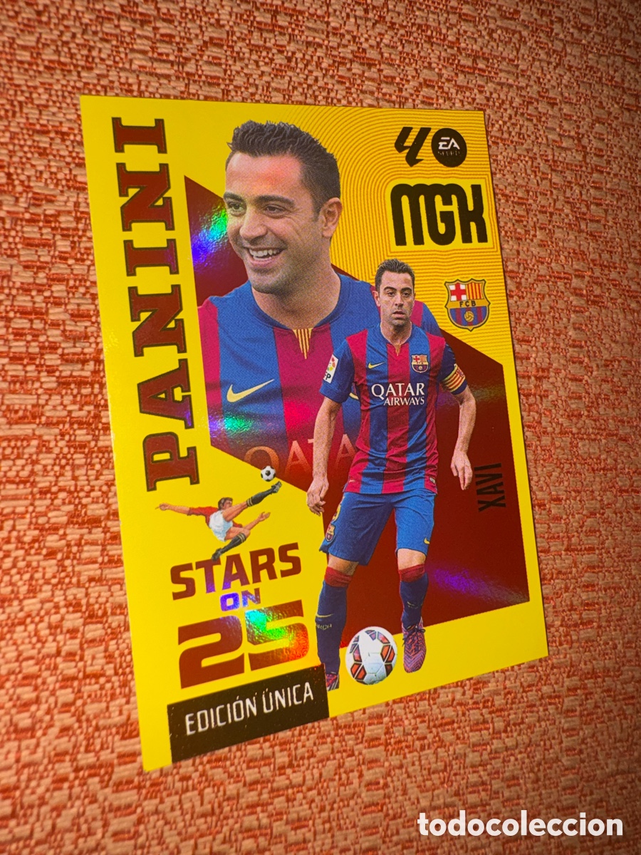 Cromos de f&uacute;tbol: Xavi serie on 25 Del Barcelona megacracks 26-27
