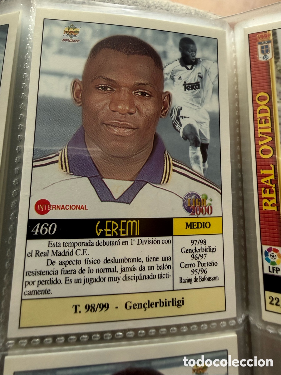 Cromos de f&uacute;tbol: MUNDICROMO 2000. n 460. GEREMI. UH