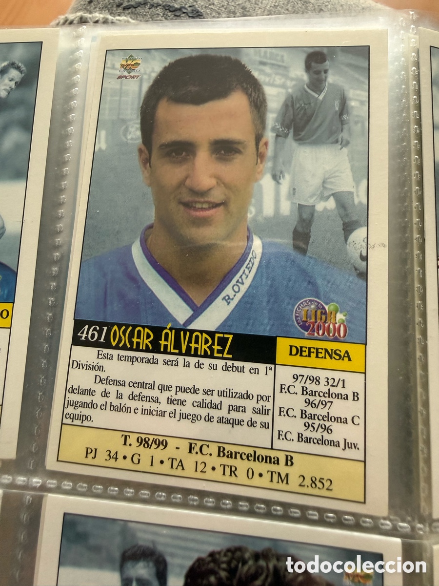 Cromos de f&uacute;tbol: MUNDICROMO 2000. n 461. OSCAR &Aacute;LVAREZ. UH