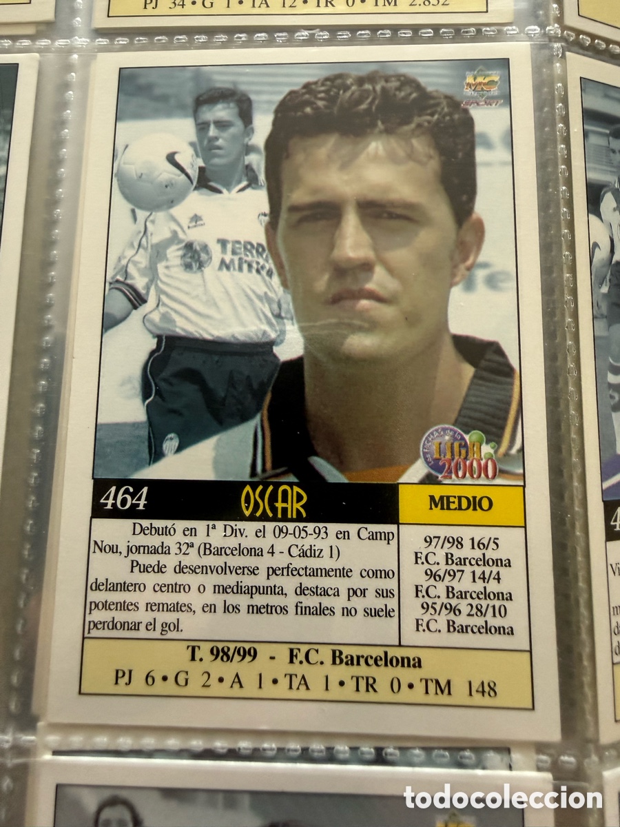 Cromos de f&uacute;tbol: MUNDICROMO 2000. n 464. OSCAR. UH