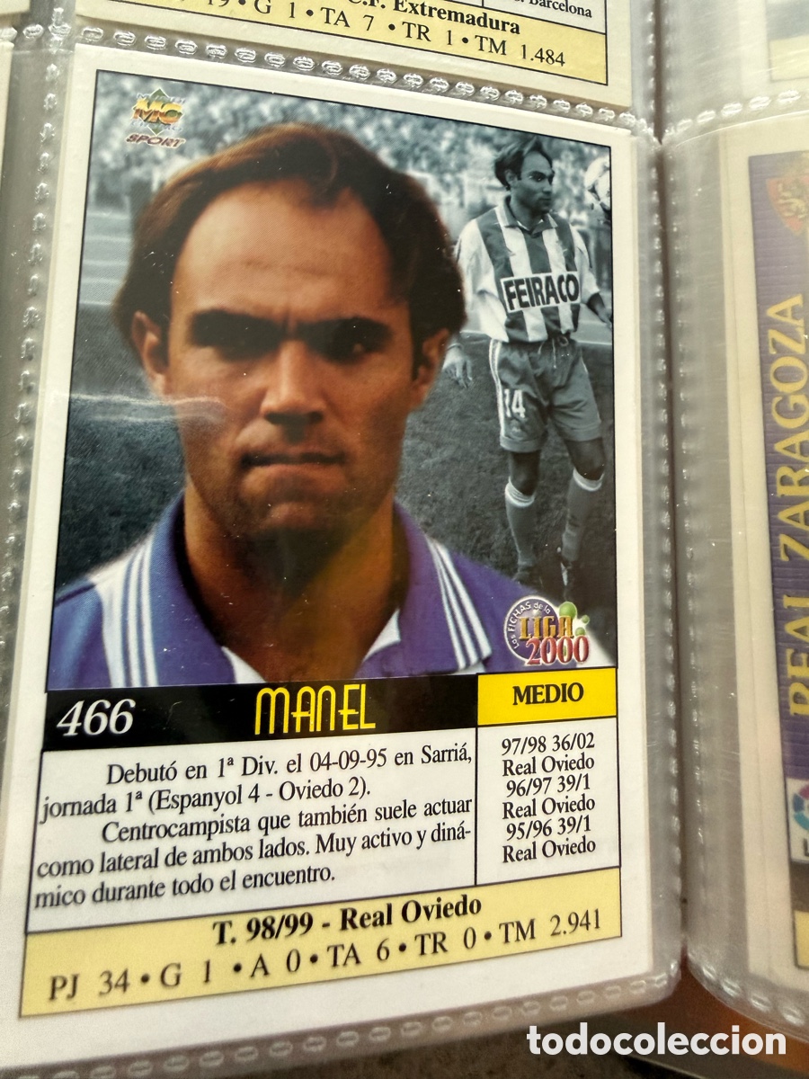 Cromos de f&uacute;tbol: MUNDICROMO 2000. n 466. MANEL. UH