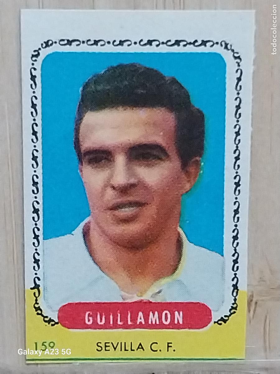 Cromos de f&uacute;tbol: GUILLAMON SEVILLA C F 159 CAMPEONES 1955 1956. BRUGUERA CROMO NUNCA PEGADO *