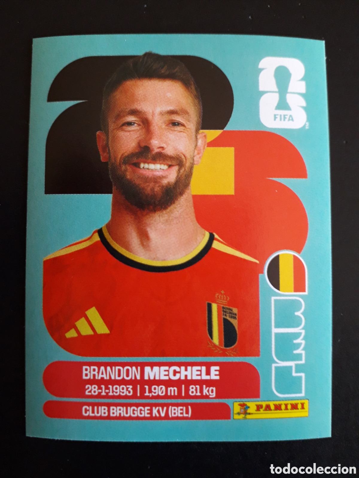 Cromos de f&uacute;tbol: MECHELE B&Eacute;LGICA BEL 6 MUNDIAL F&Uacute;TBOL 2026 FIFA WORLD CUP PANINI SIN PEGAR PEDIDO M&Iacute;NIMO 3&euro;