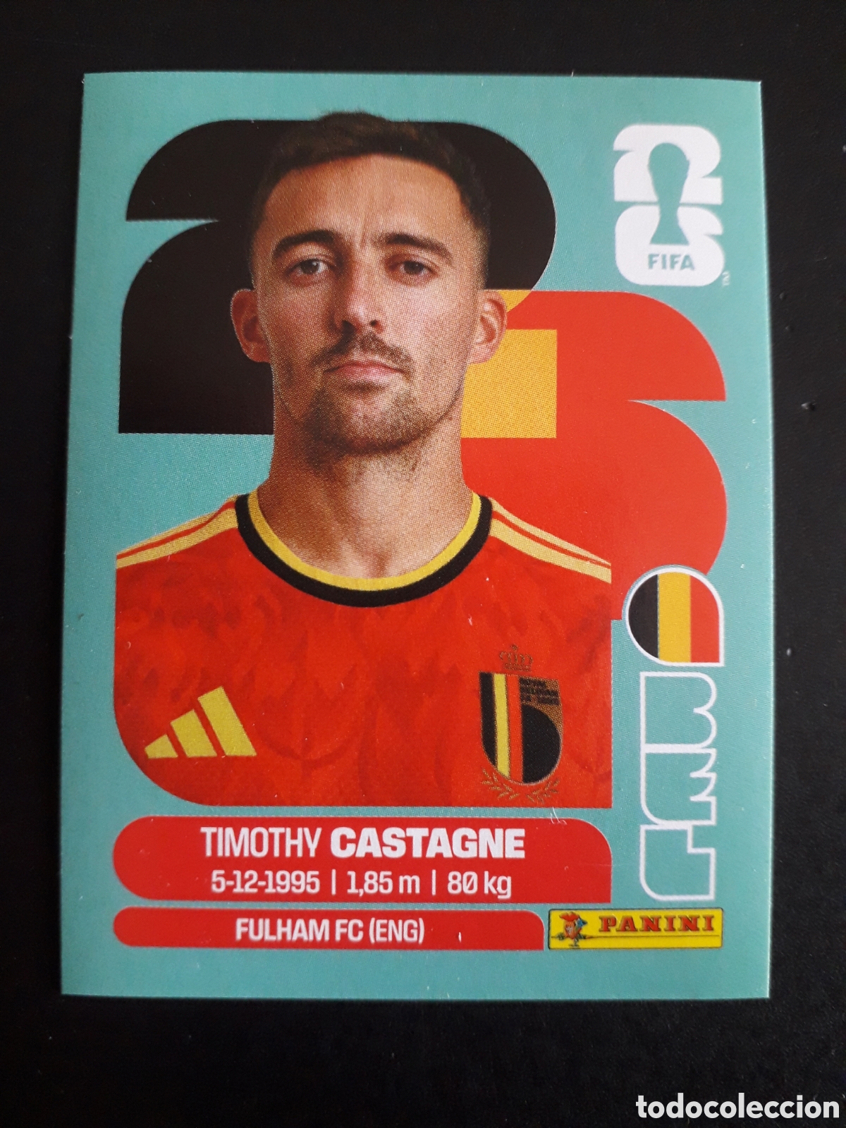 Cromos de f&uacute;tbol: CASTAGNE B&Eacute;LGICA BEL 4 MUNDIAL F&Uacute;TBOL 2026 FIFA WORLD CUP PANINI SIN PEGAR PEDIDO M&Iacute;NIMO 3&euro;.