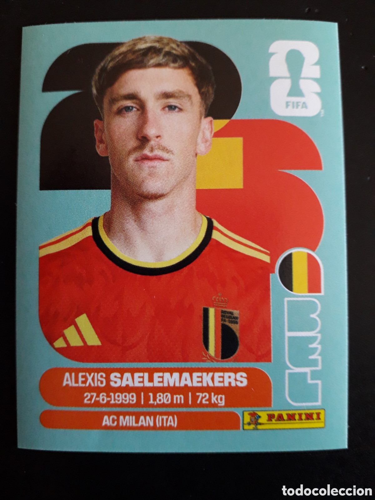 Cromos de f&uacute;tbol: SAELEMAEKERS B&Eacute;LGICA BEL 12 MUNDIAL F&Uacute;TBOL 2026 FIFA WORLD CUP PANINI SIN PEGAR PEDIDO M&Iacute;NIMO 3&euro;.