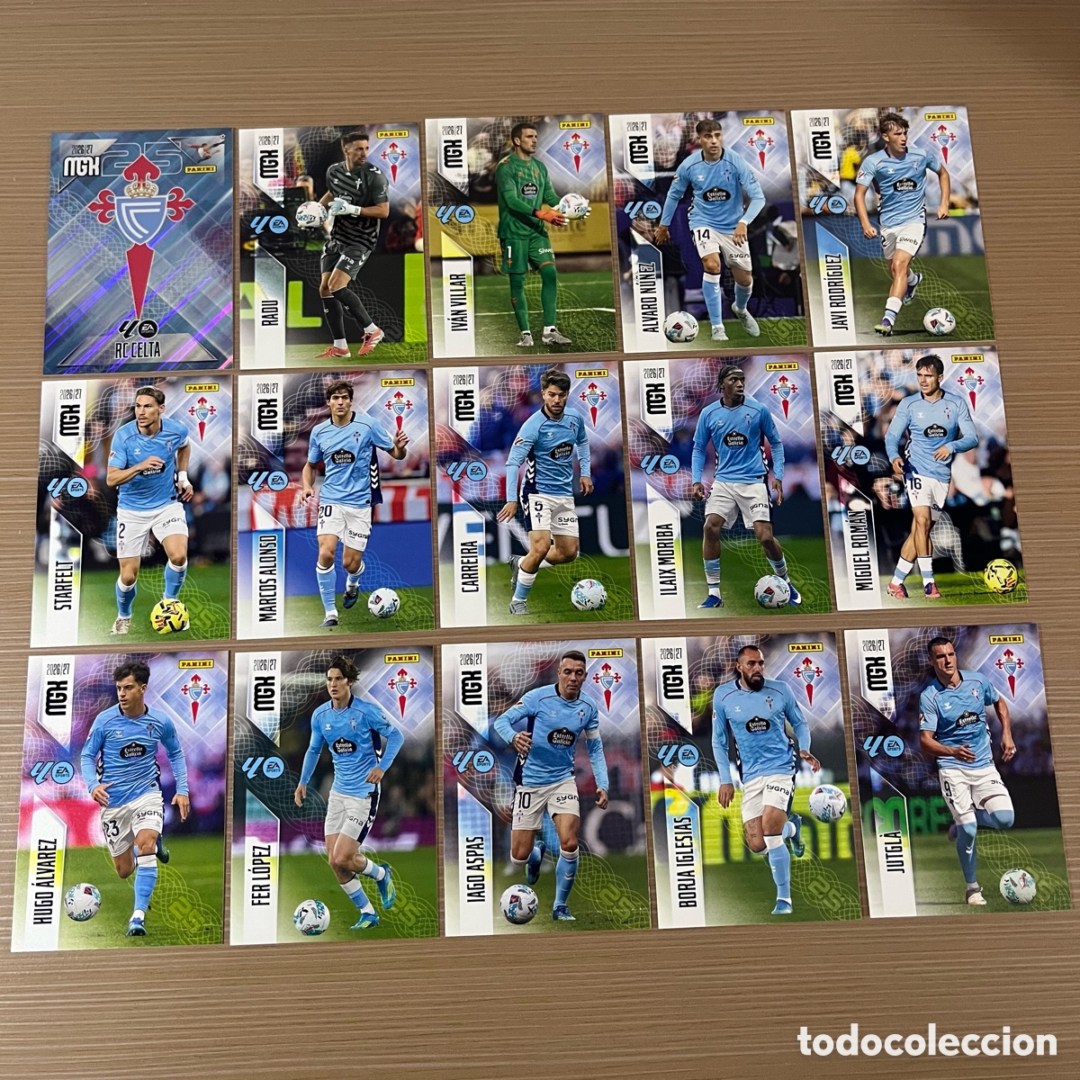 Figurine di Calcio: Lote 15 cartas Celta Megacracks 2026-27