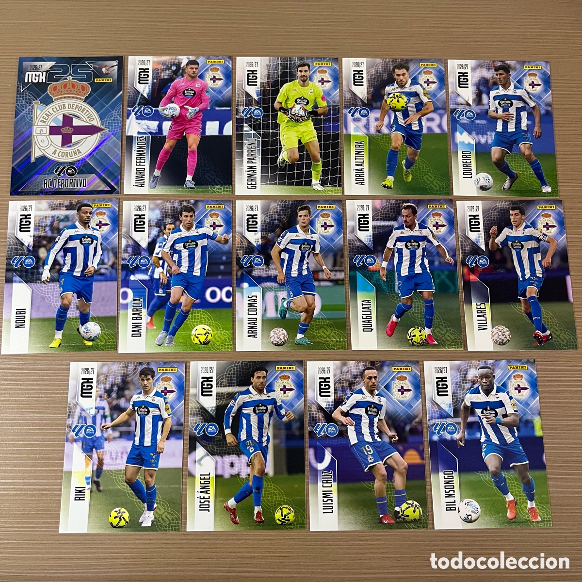 Figurine di Calcio: Lote 14 cartas Deportivo Megacracks 2026-27