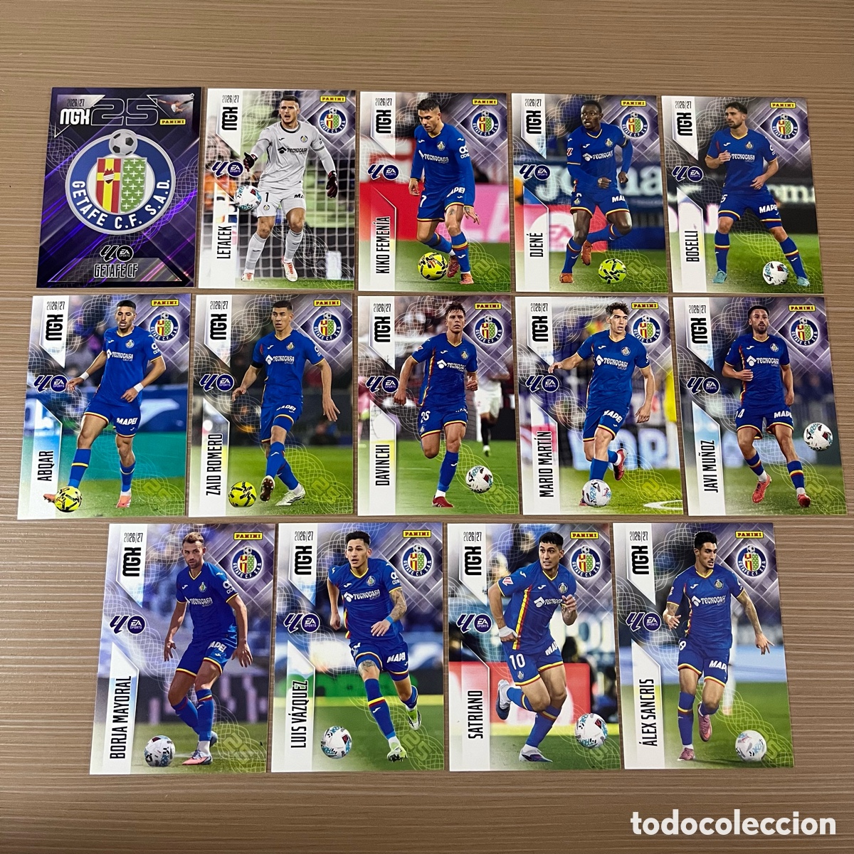 Cromos de f&uacute;tbol: Lote 14 cartas Getafe Megacracks 2026-27