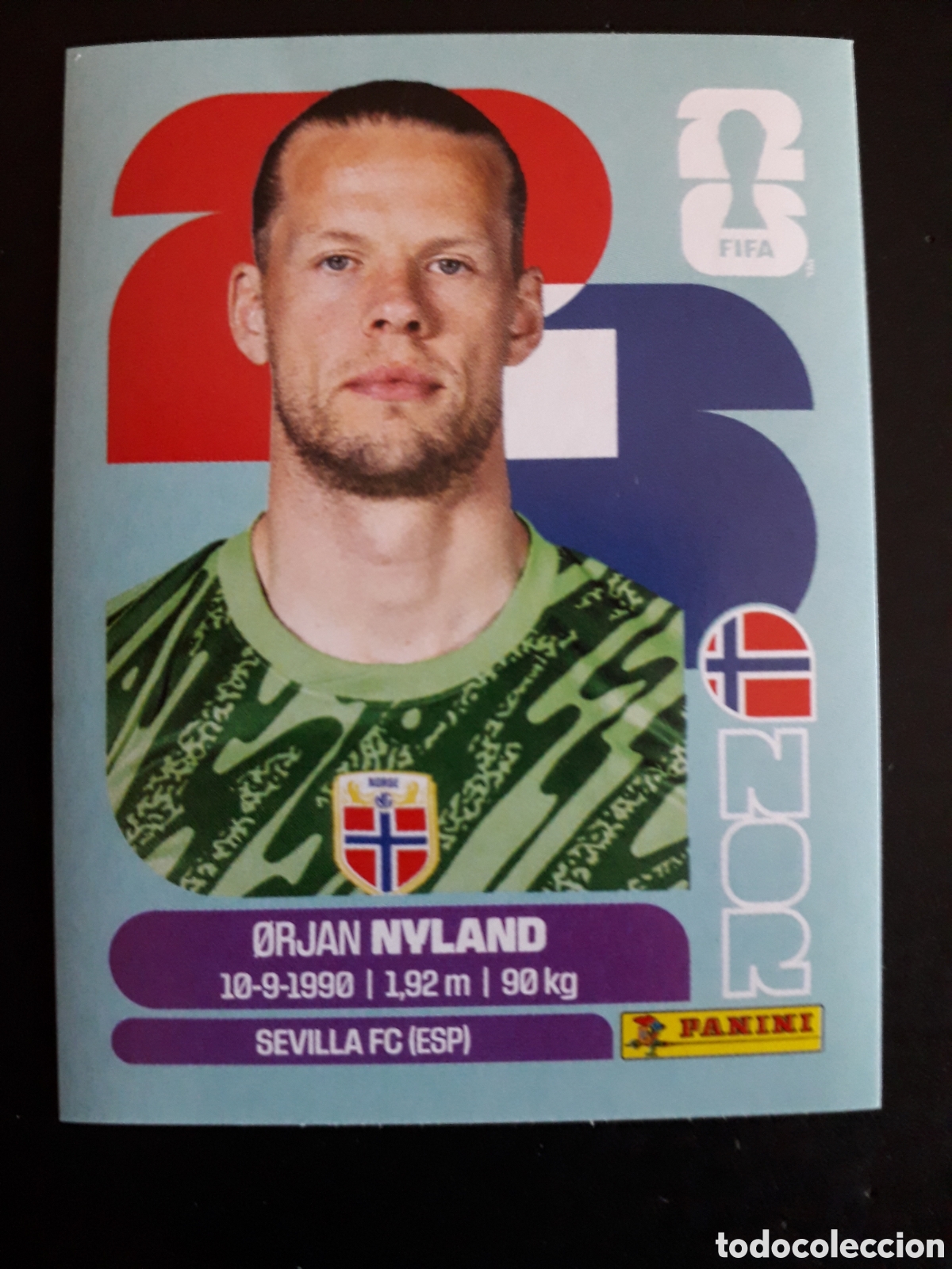 Cromos de f&uacute;tbol: NYLAND NORUEGA NOR 2 MUNDIAL F&Uacute;TBOL 2026 FIFA WORLD CUP PANINI SIN PEGAR PEDIDO M&Iacute;NIMO 3&euro;