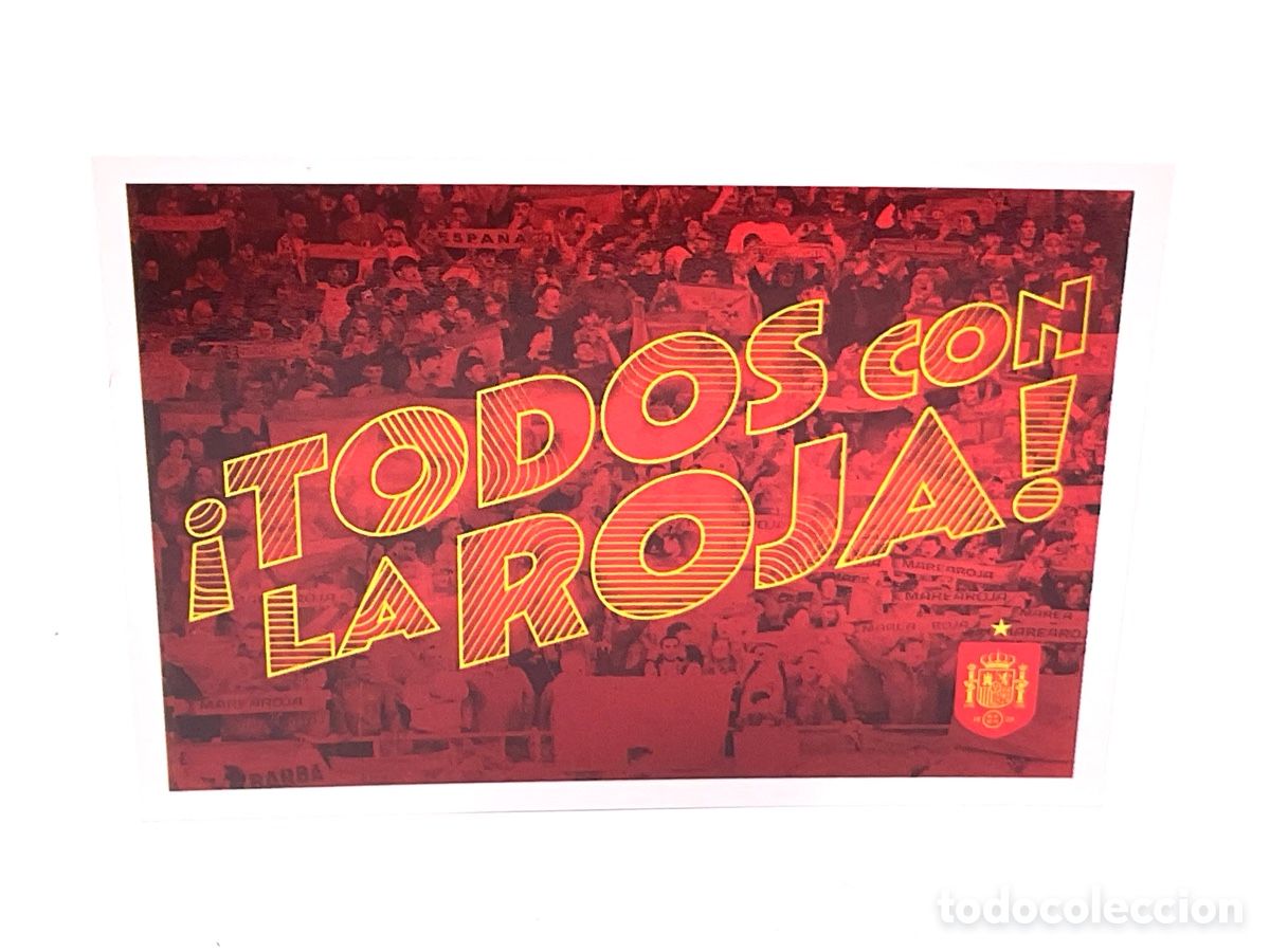 Cromos de f&uacute;tbol: N&ordm; 66. &iexcl; TODOS CON LA ROJA ! . COLECCI&Oacute;N CARREFOUR MUNDIAL 2026. PANINI.