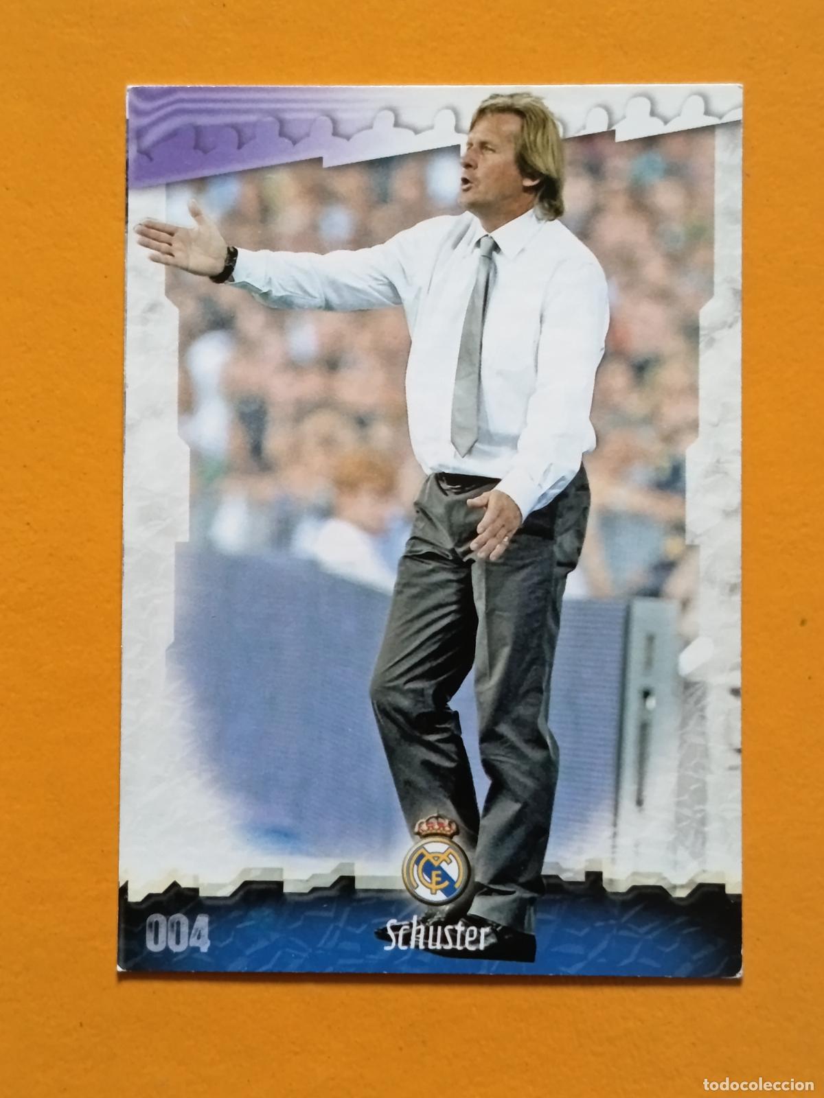 Cromos de f&uacute;tbol: 4 SCHUSTER. REAL MADRID. LAS FICHAS DE LA LIGA 2009. MUNDICROMO