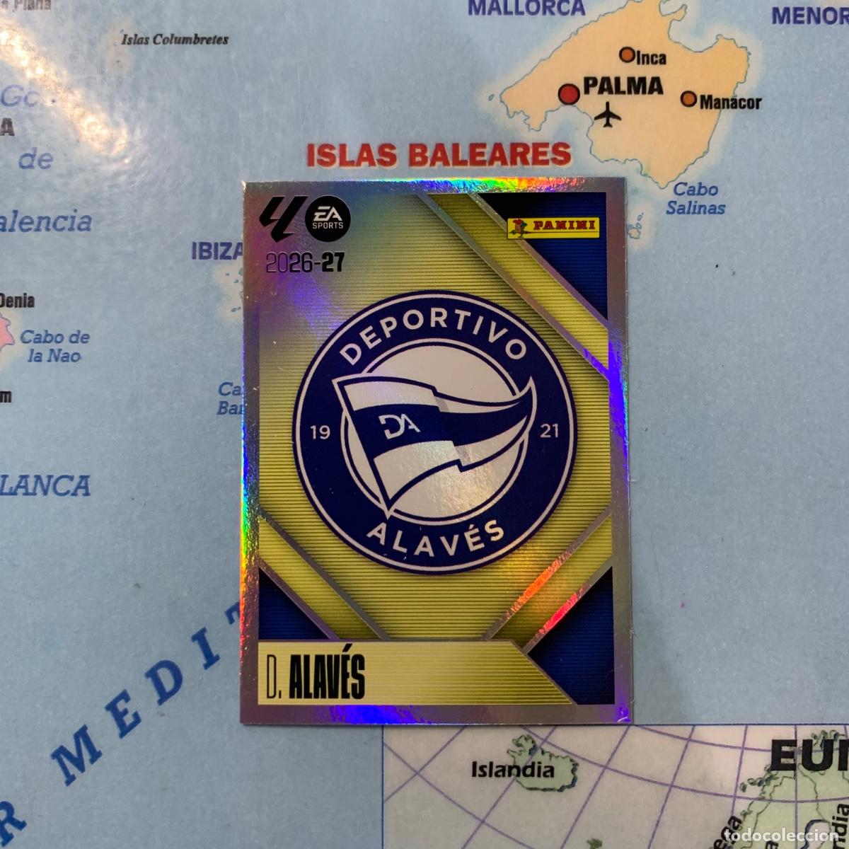 Cromos de f&uacute;tbol: Escudo del alav&eacute;s numero 1 cromo liga este 26-27 2026-2027