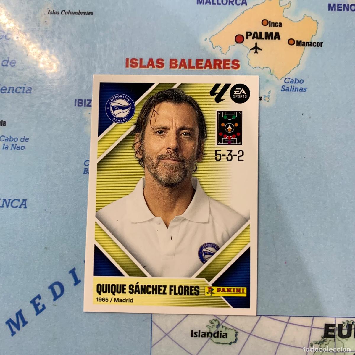Cromos de f&uacute;tbol: Quique S&aacute;nchez entrenador n&uacute;mero 2 de Alav&eacute;s cromo liga este 26-27 2026-2027