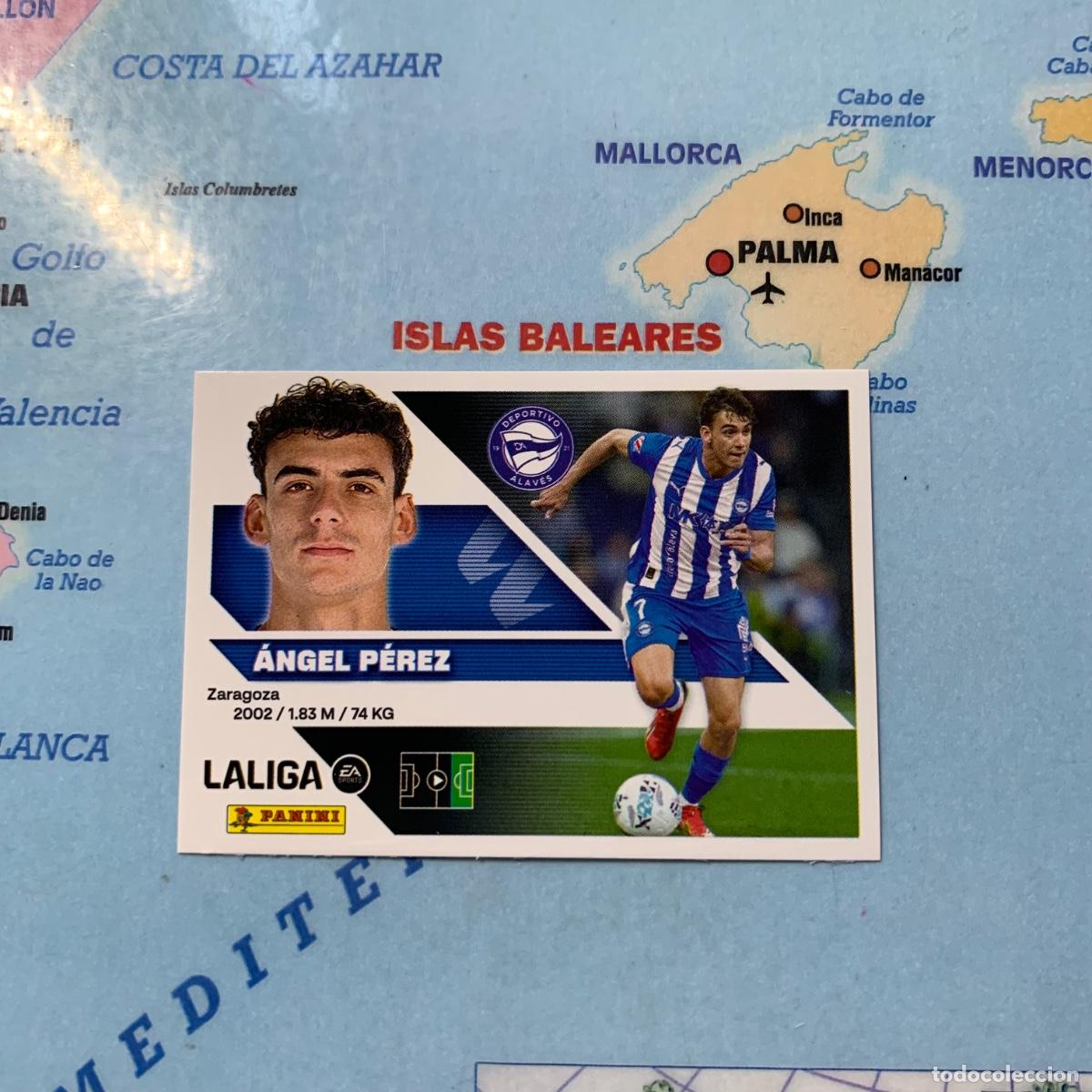 Cromos de f&uacute;tbol: &Aacute;ngel Perez n&uacute;mero 17 del Alav&eacute;s cromo liga este 26-27 2026-2027