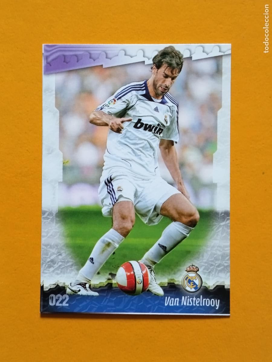 Cromos de f&uacute;tbol: 22 VAN NISTELROOY. REAL MADRID. LAS FICHAS DE LA LIGA 2009. MUNDICROMO