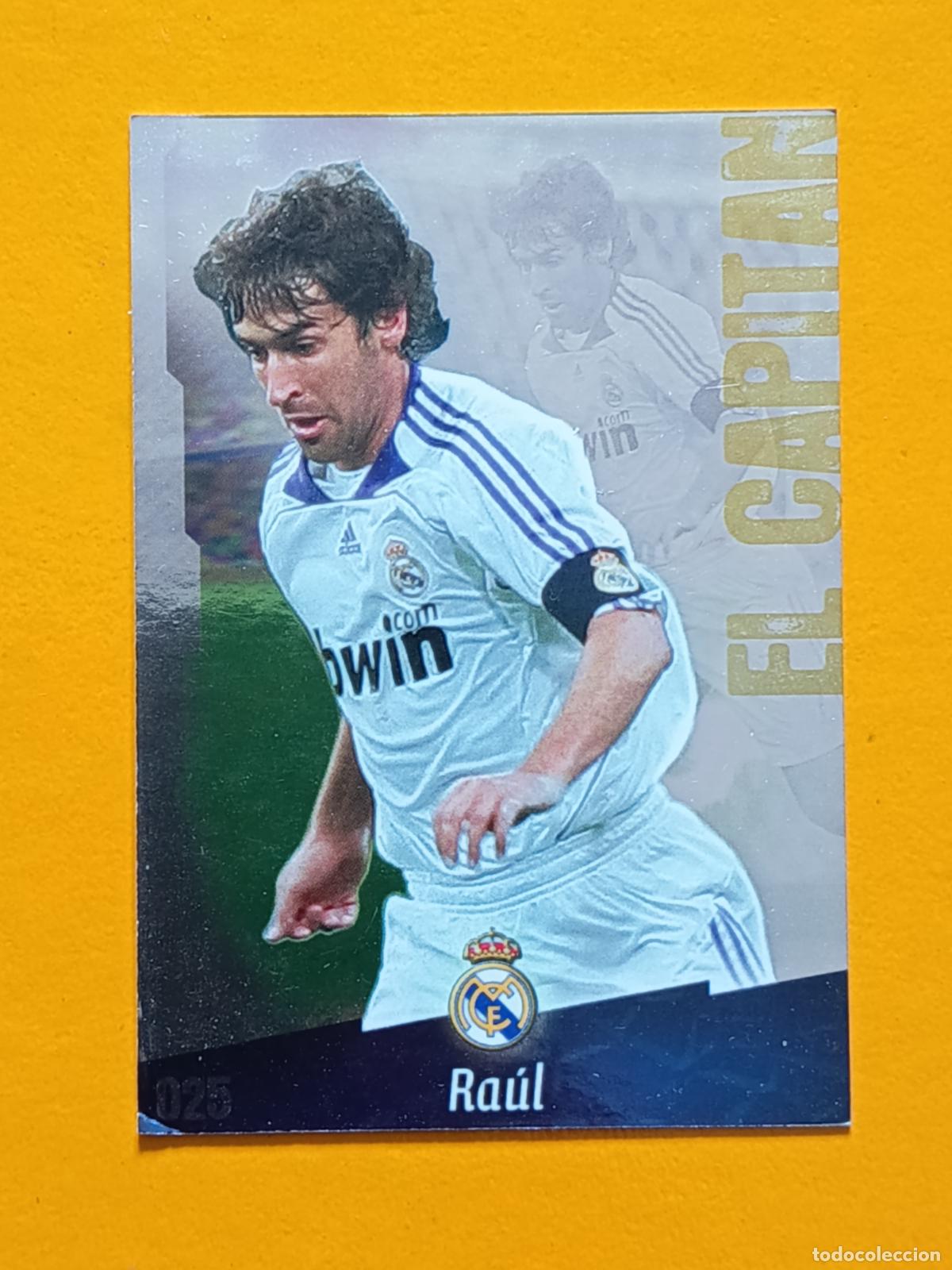 Cromos de f&uacute;tbol: 25 RA&Uacute;L EL CAPIT&Aacute;N. REAL MADRID. LAS FICHAS DE LA LIGA 2009. MUNDICROMO
