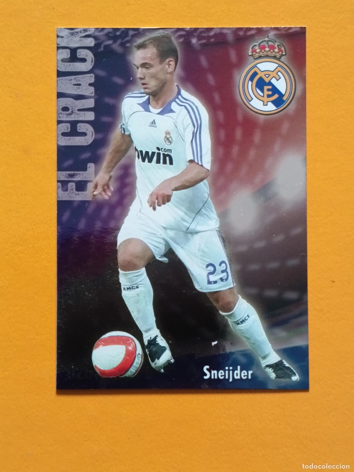 Cromos de f&uacute;tbol: 26 SNEIJDER EL CRACK. REAL MADRID. LAS FICHAS DE LA LIGA 2009. MUNDICROMO