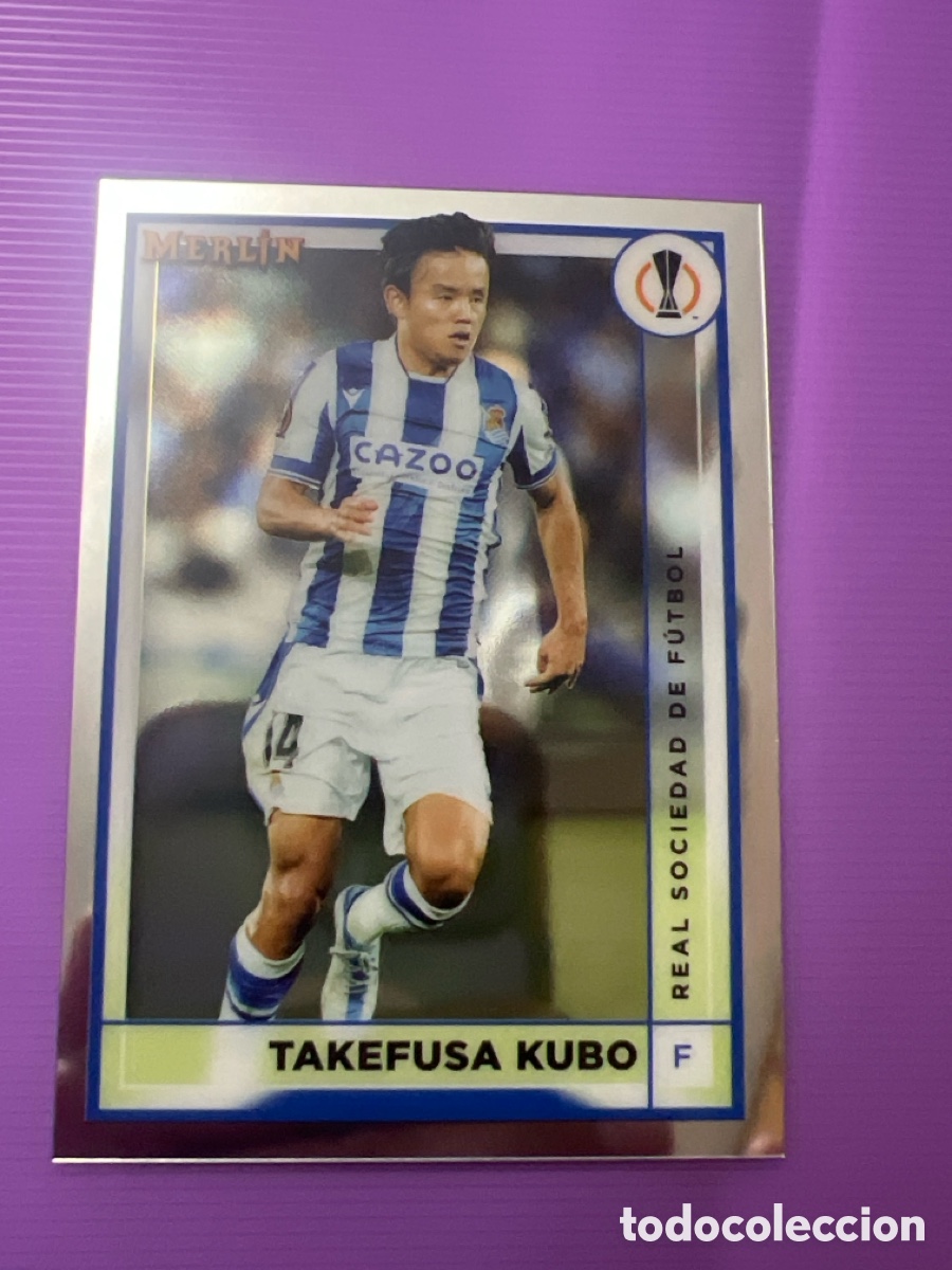 Cromos de f&uacute;tbol: C9111. Take Kubo 124 Topps Merlin 2022-23 Real Sociedad