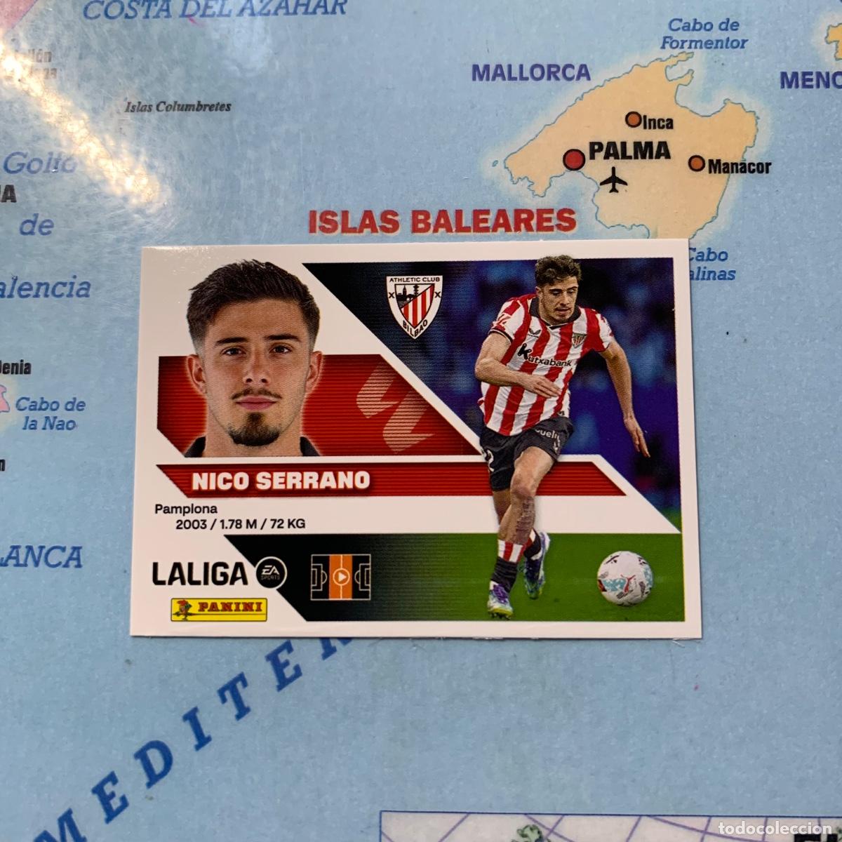 Cromos de f&uacute;tbol: Nico serrano n&uacute;mero 15 del Athletic de Bilbao cromo de la liga este 26-27 2026-2027