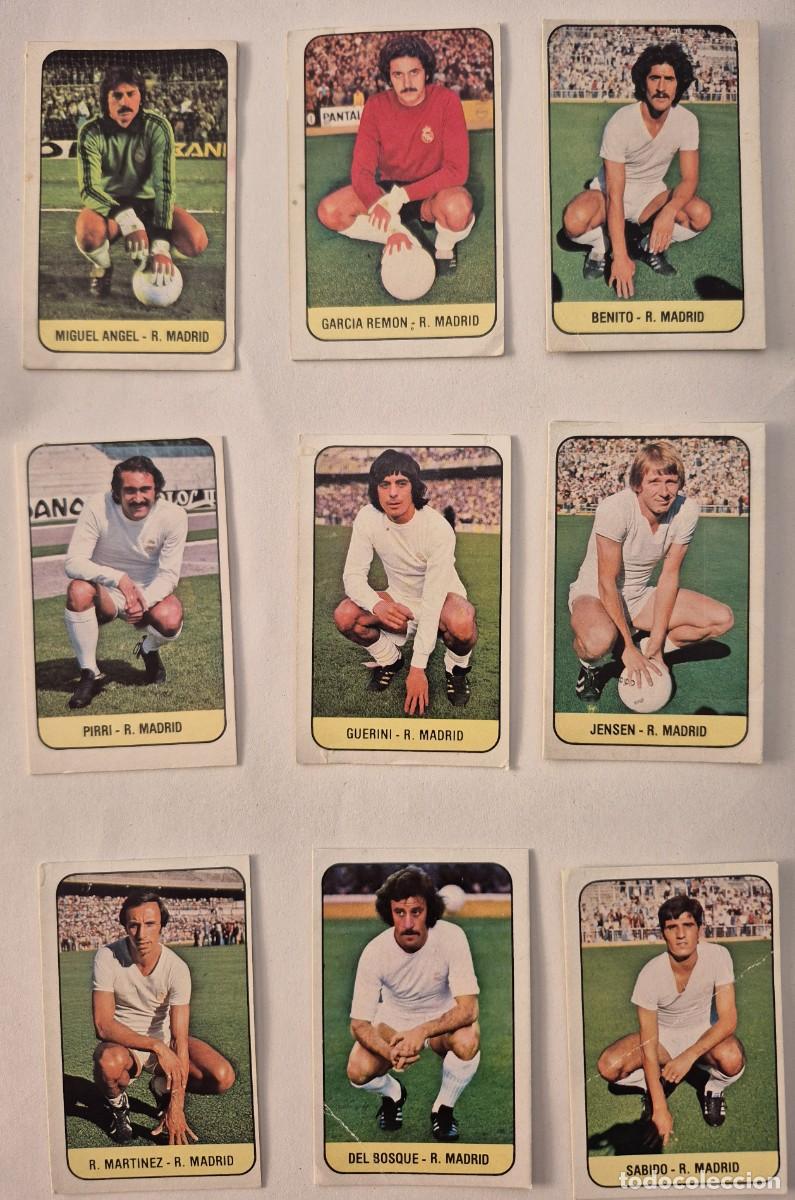 Cromos de f&uacute;tbol: lote 9 cromos ediciones este 78-79 1978-1979 R. Madrid