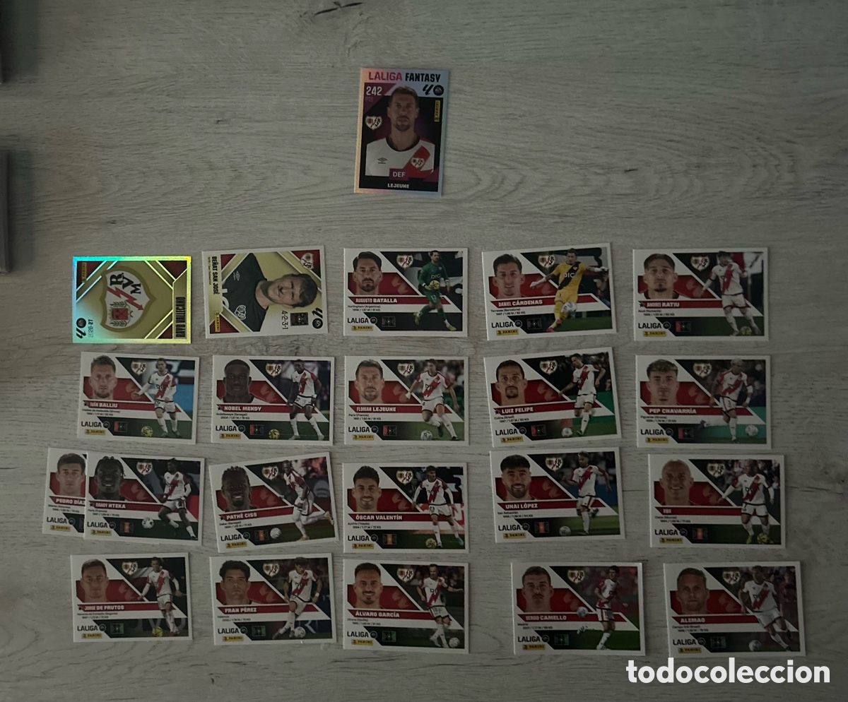 Cromos de f&uacute;tbol: Equipo Completo Rayo Vallecano Liga Este 2026/27 26-27 Panini