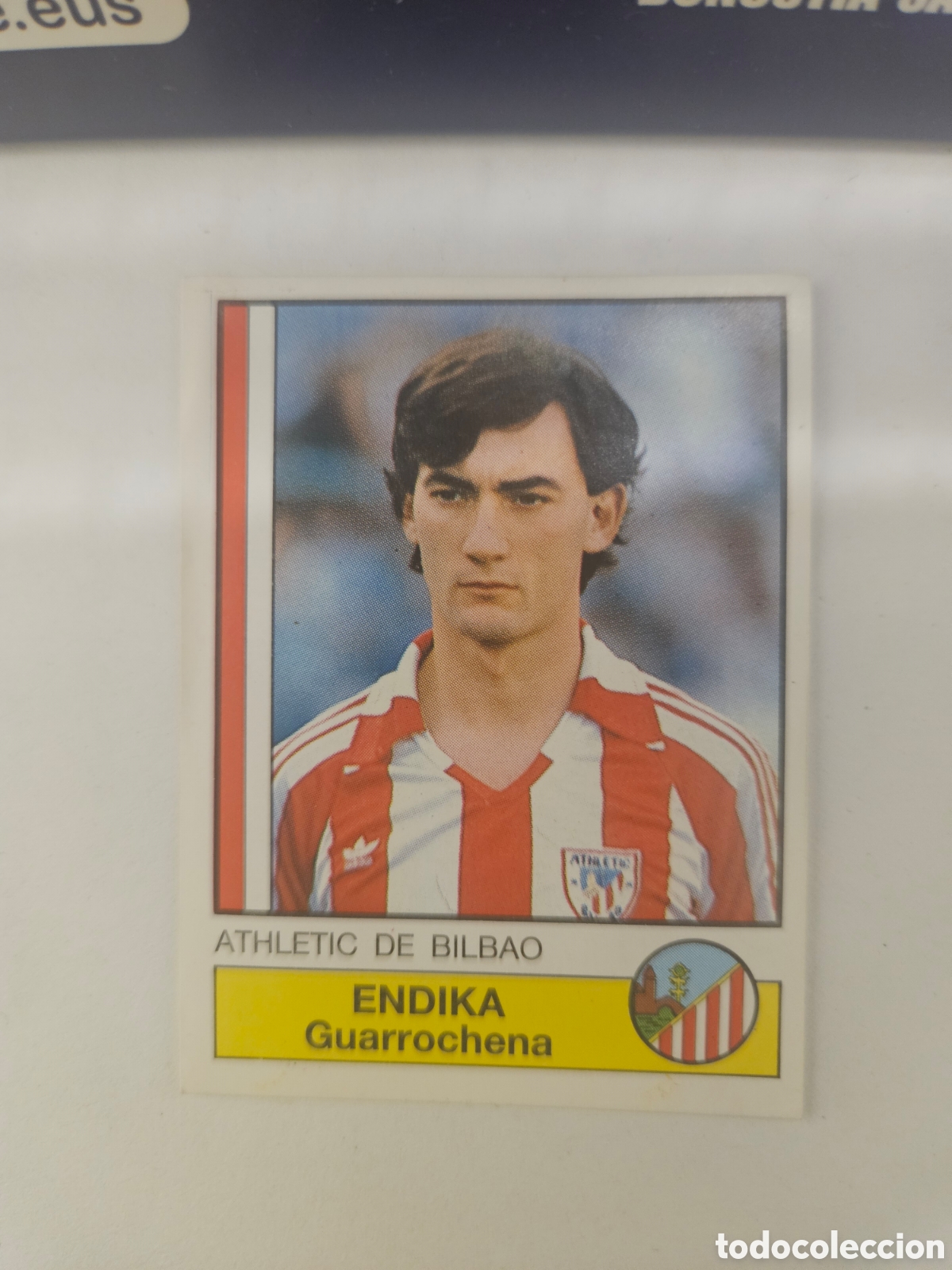 Cromos de f&uacute;tbol: CROMO DE FUTBOL ENDIKA DEL ATH. BILBAO SIN PEGAR N&ordm; 13 LIGA FUTBOL 87 DE PANINI