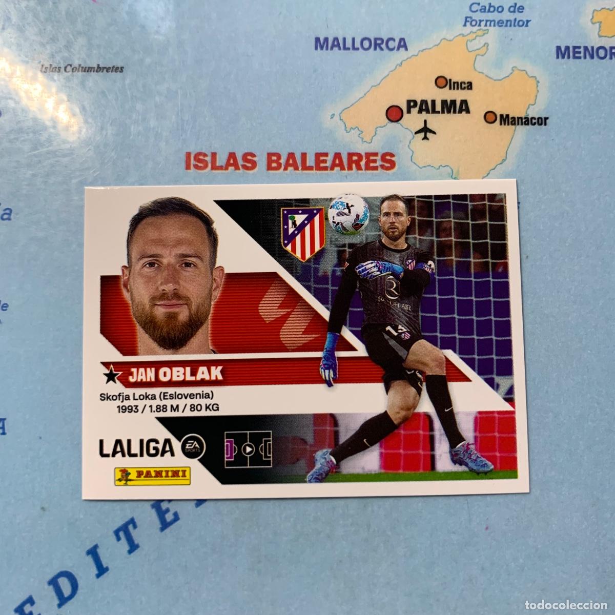Cromos de f&uacute;tbol: Oblak n&uacute;mero 3 del Atl&eacute;tico de Madrid cromo liga este 26-27 2026-2027