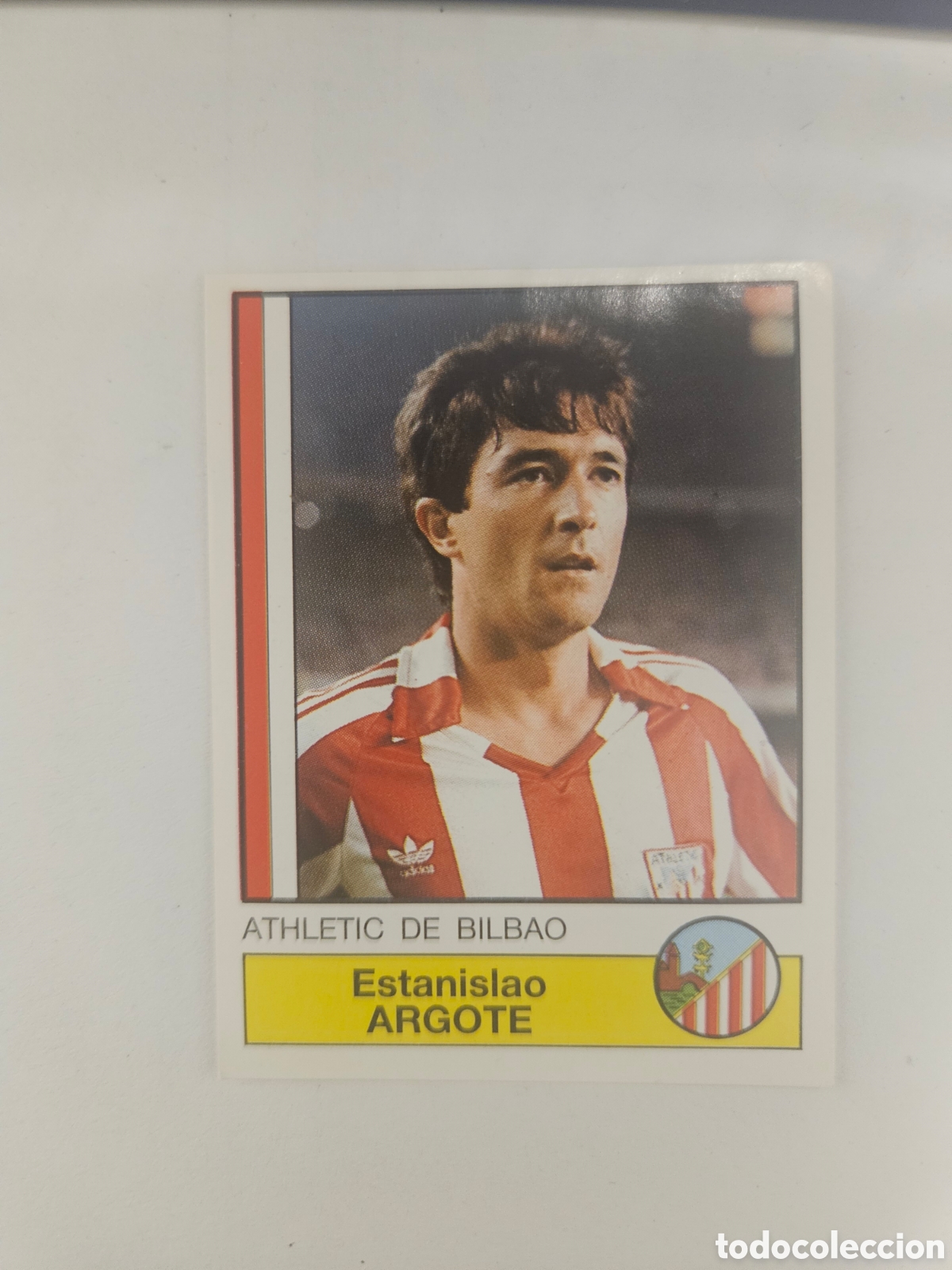 Cromos de f&uacute;tbol: N&deg;16 Argote (Athletic Bilbao) Liga 86-87 F&Uacute;TBOL 87 PANINI. Nunca pegado, sin pegar