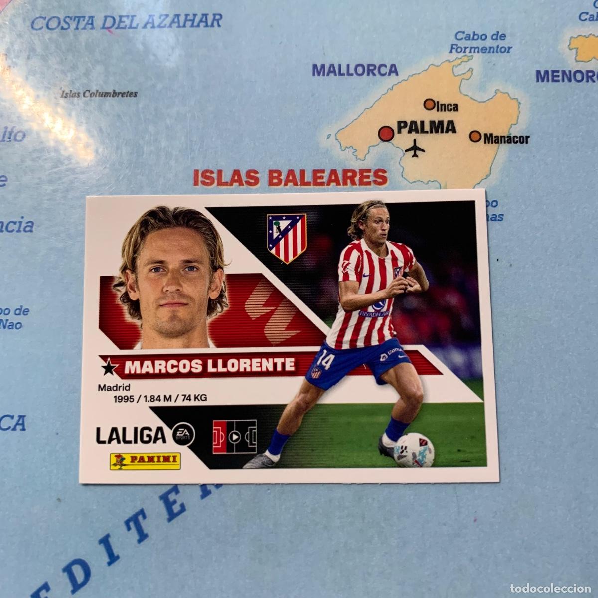 Cromos de f&uacute;tbol: Ll&oacute;rente n&uacute;mero 5 del Atl&eacute;tico de Madrid cromo liga este 26-27 2026-2027