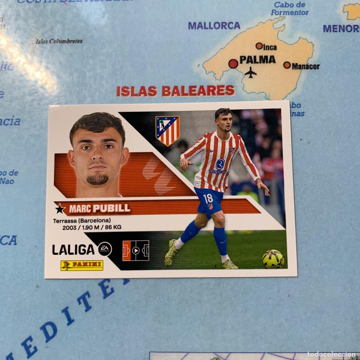Cromos de f&uacute;tbol: Pubill n&uacute;mero 7 del Atl&eacute;tico de Madrid cromo liga este 26-27 2026-2027