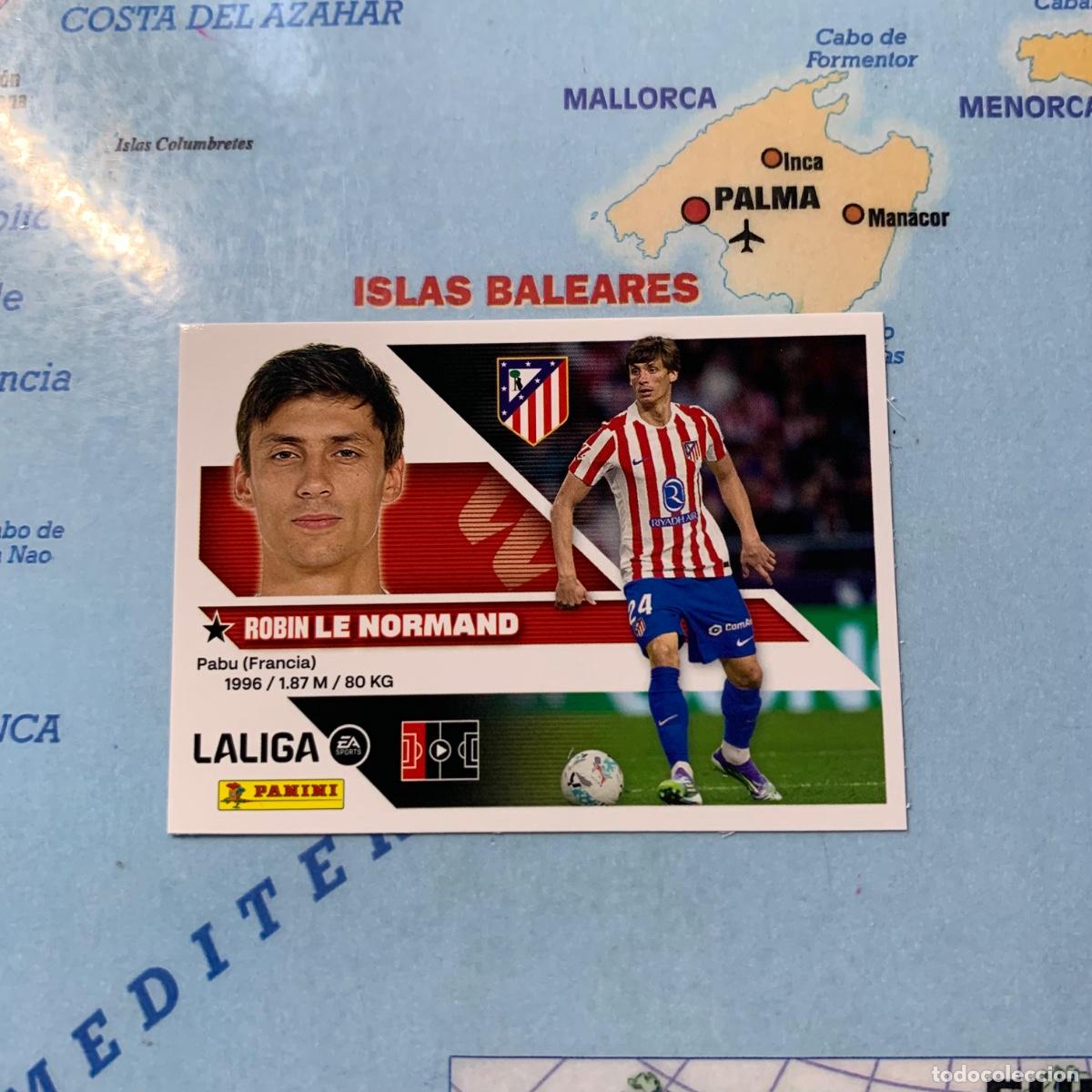 Cromos de f&uacute;tbol: Le Normand n&uacute;mero 8A del Atl&eacute;tico de Madrid cromo liga este 26-27 2026-2027