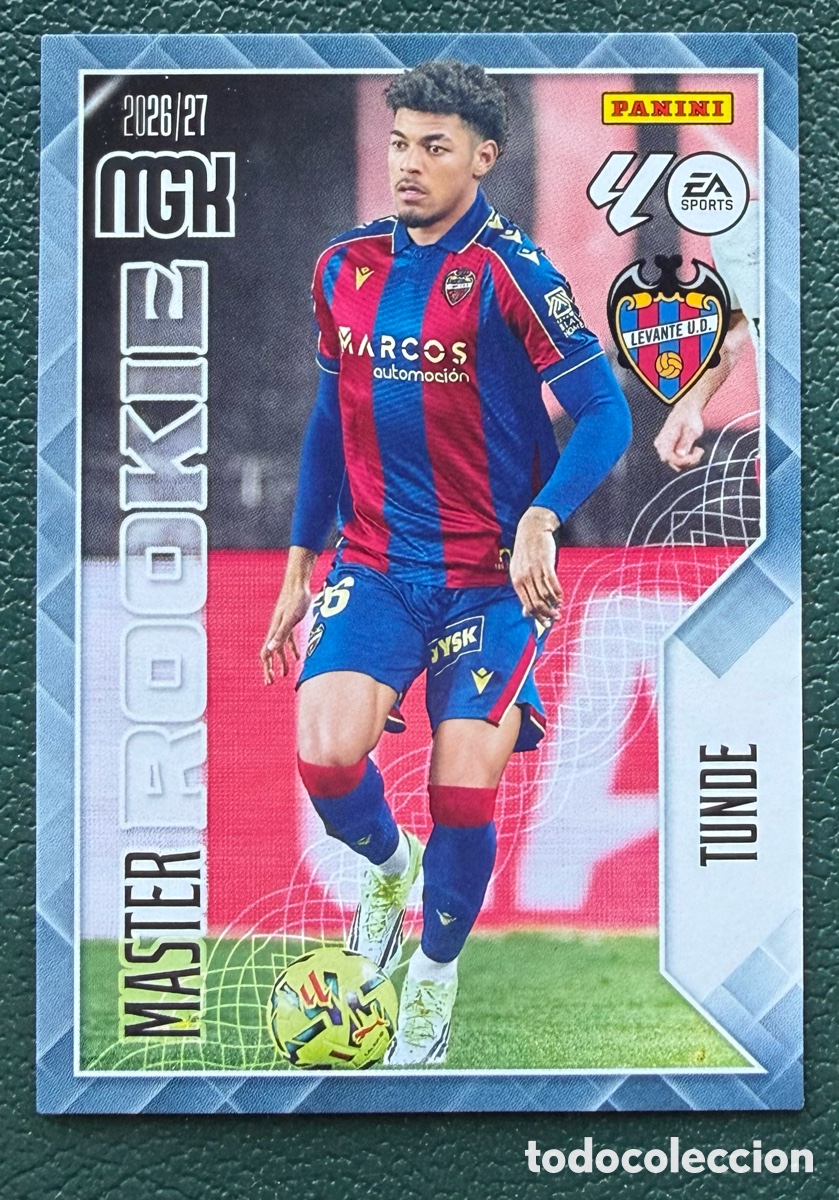 Fu&szlig;ball-Sticker: 421 TUNDE LEVANTE UD MASTER ROOKIE FICHAS ALBUM MEGACRACKS 2026 2027 MGK 26 27