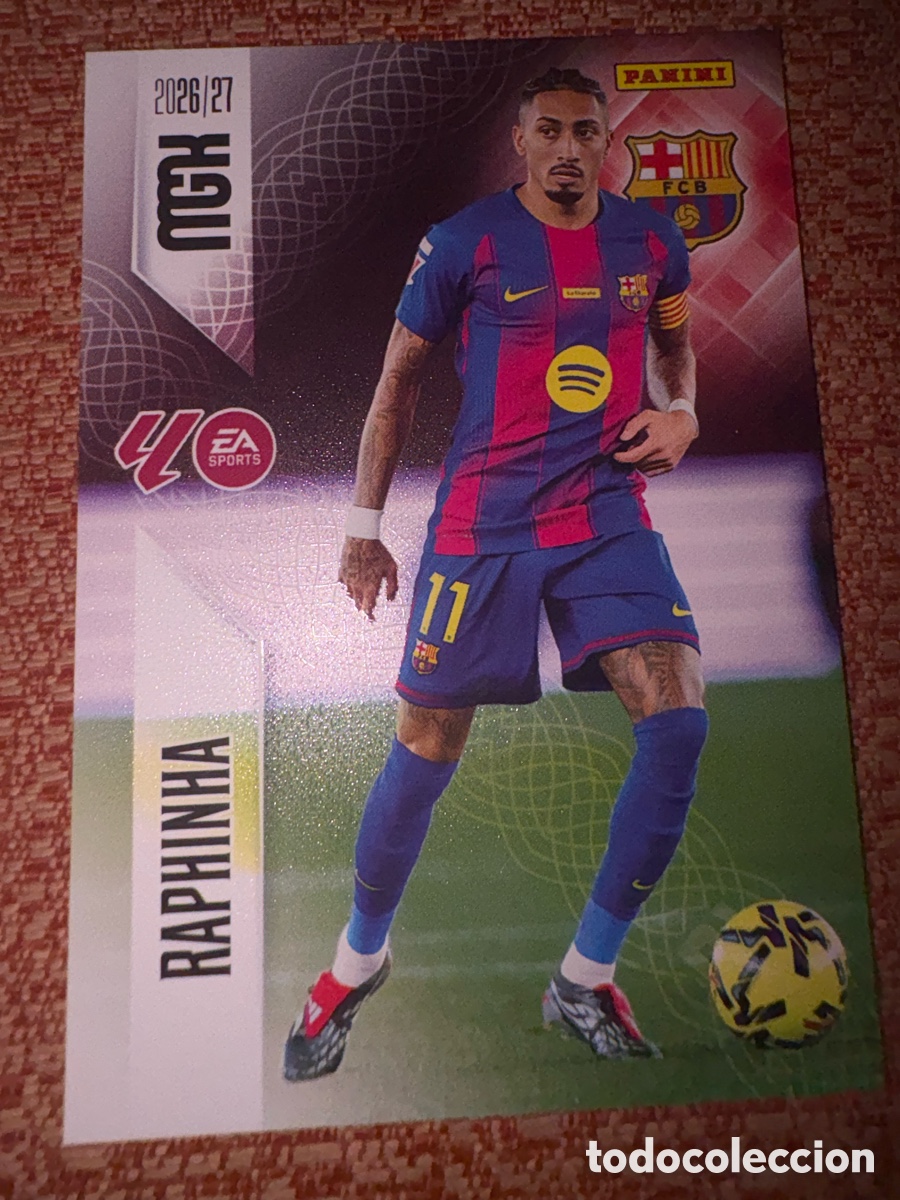 Cromos de f&uacute;tbol: Raphinha Barcelona mgk 2026-2027