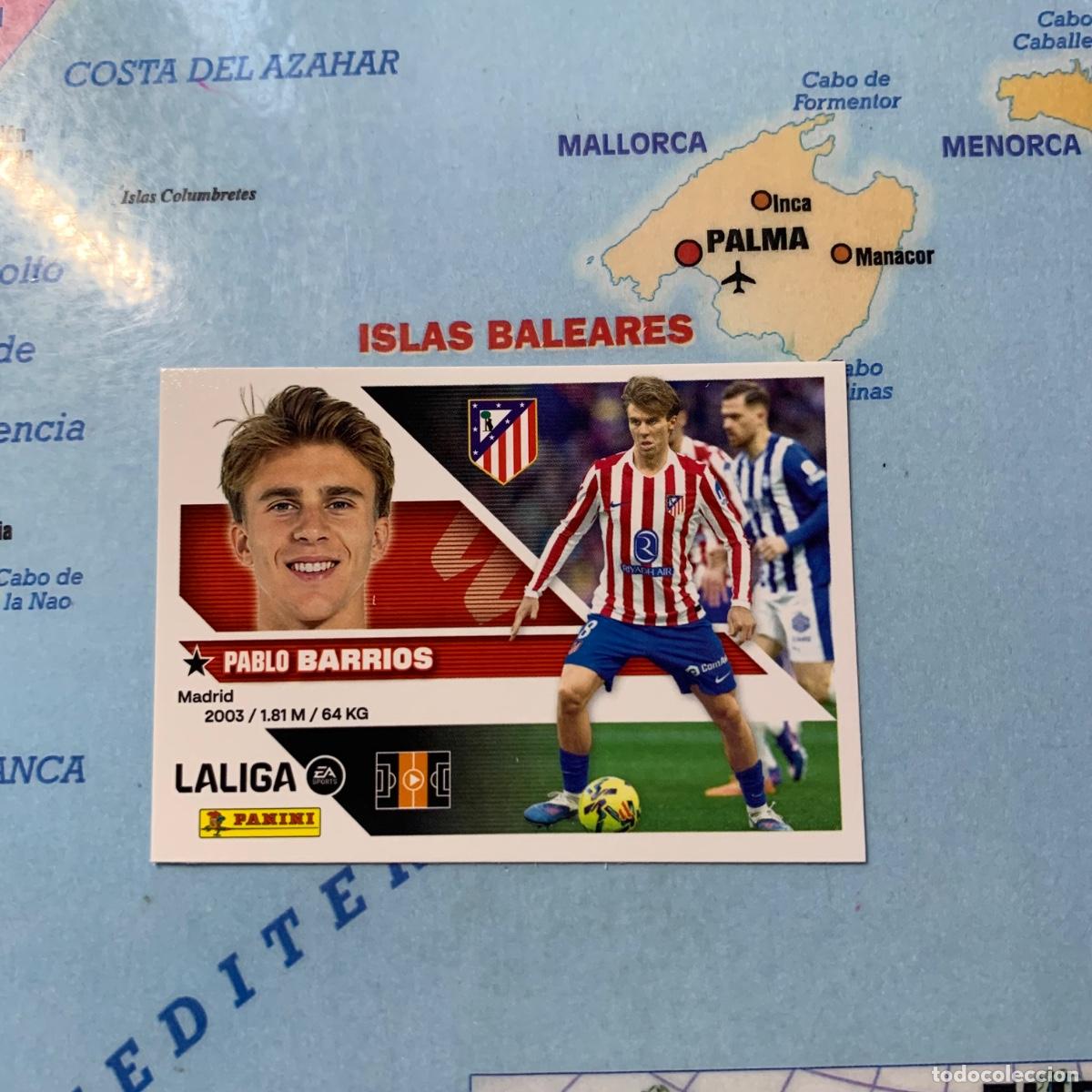 Cromos de f&uacute;tbol: Barrios n&uacute;mero 12 del Atl&eacute;tico de Madrid cromo liga este 26-27 2026-2027