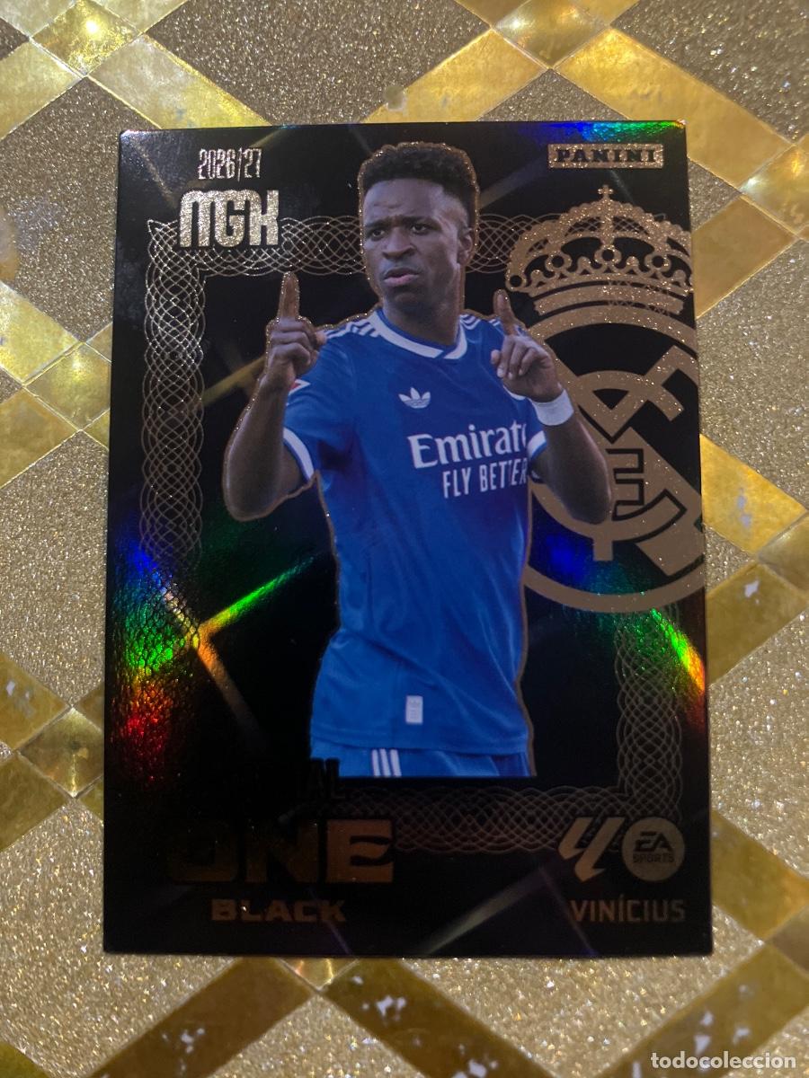 Cromos de f&uacute;tbol: CROMO DE FUTBOL VINICIUS REAL MADRID LIGA 2026 2027 MEGACRACKS SPECIAL ONE BLACK MGK PANINI !