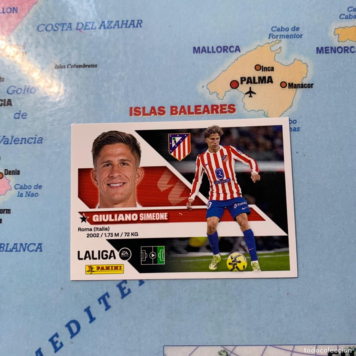 Cromos de f&uacute;tbol: Giuliano n&uacute;mero 17 del Atl&eacute;tico de Madrid cromo liga este 26-27 2026-2027