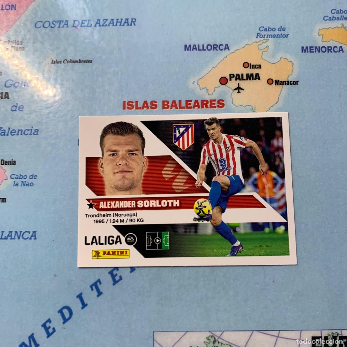 Cromos de f&uacute;tbol: Sorloth n&uacute;mero 19 del Atl&eacute;tico de Madrid cromo liga este 26-27 2026-2027