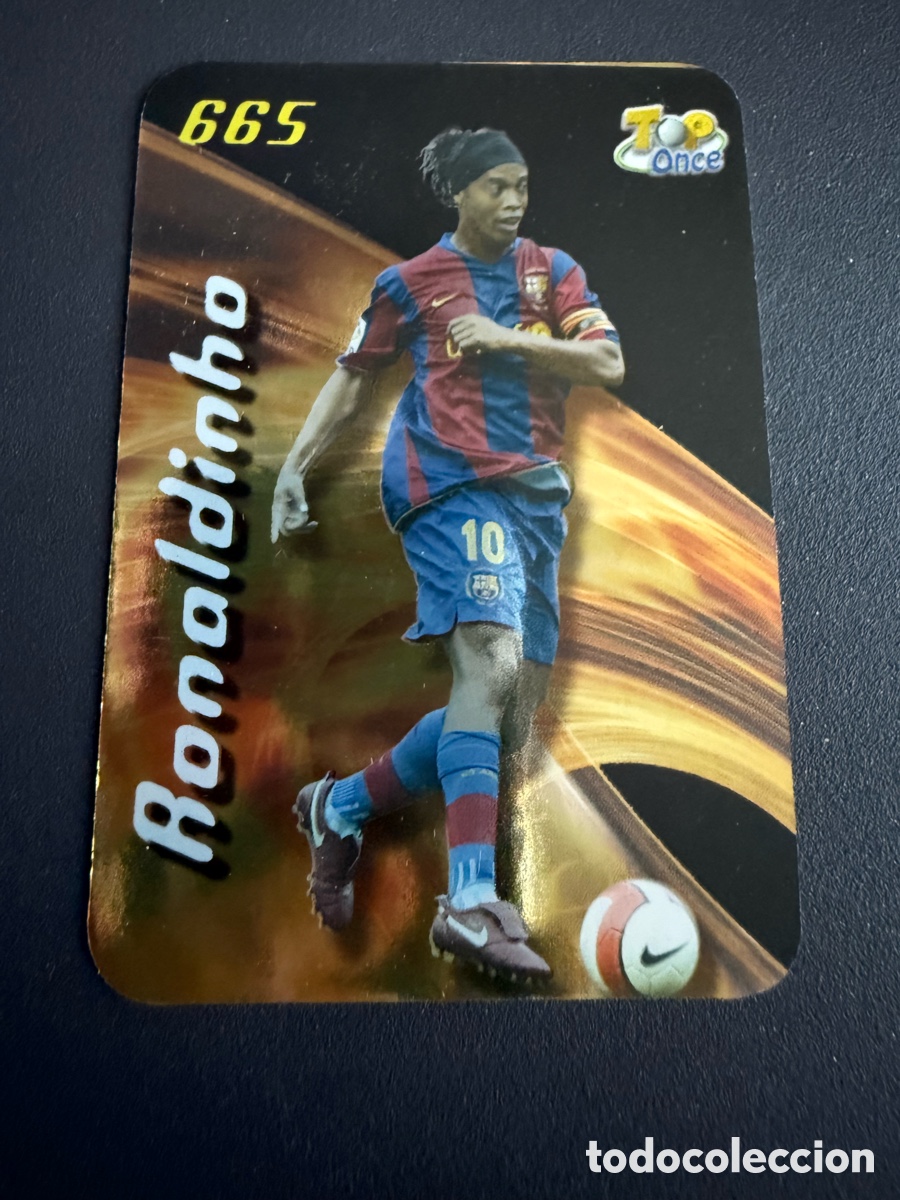 Cromos de f&uacute;tbol: MUNDICROMO 2008. n 665. RONALDINHO. Top Once. Brillo liso. Puntas redondas