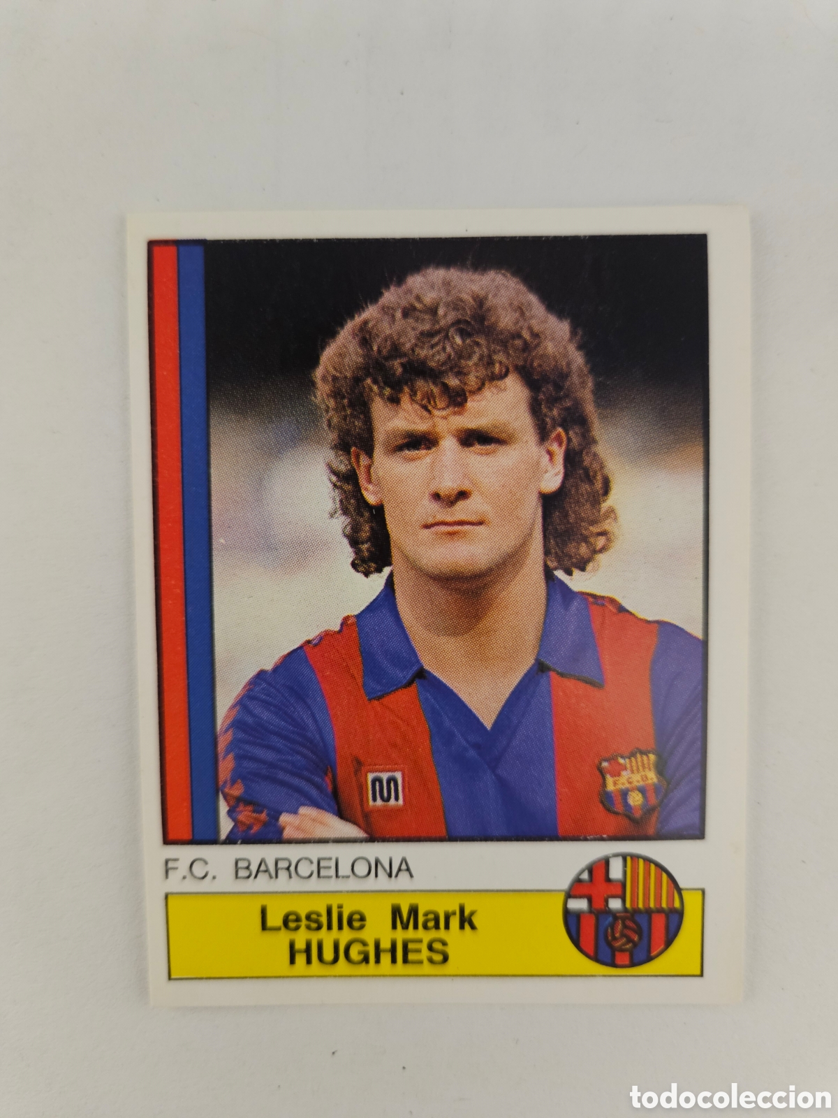 Cromos de f&uacute;tbol: HUGHES N&ordm; 53 BARCELONA EDITORIAL PANINI LIGA 87 TEMPORADA 86 87 NUEVO NUNCA PEGADO