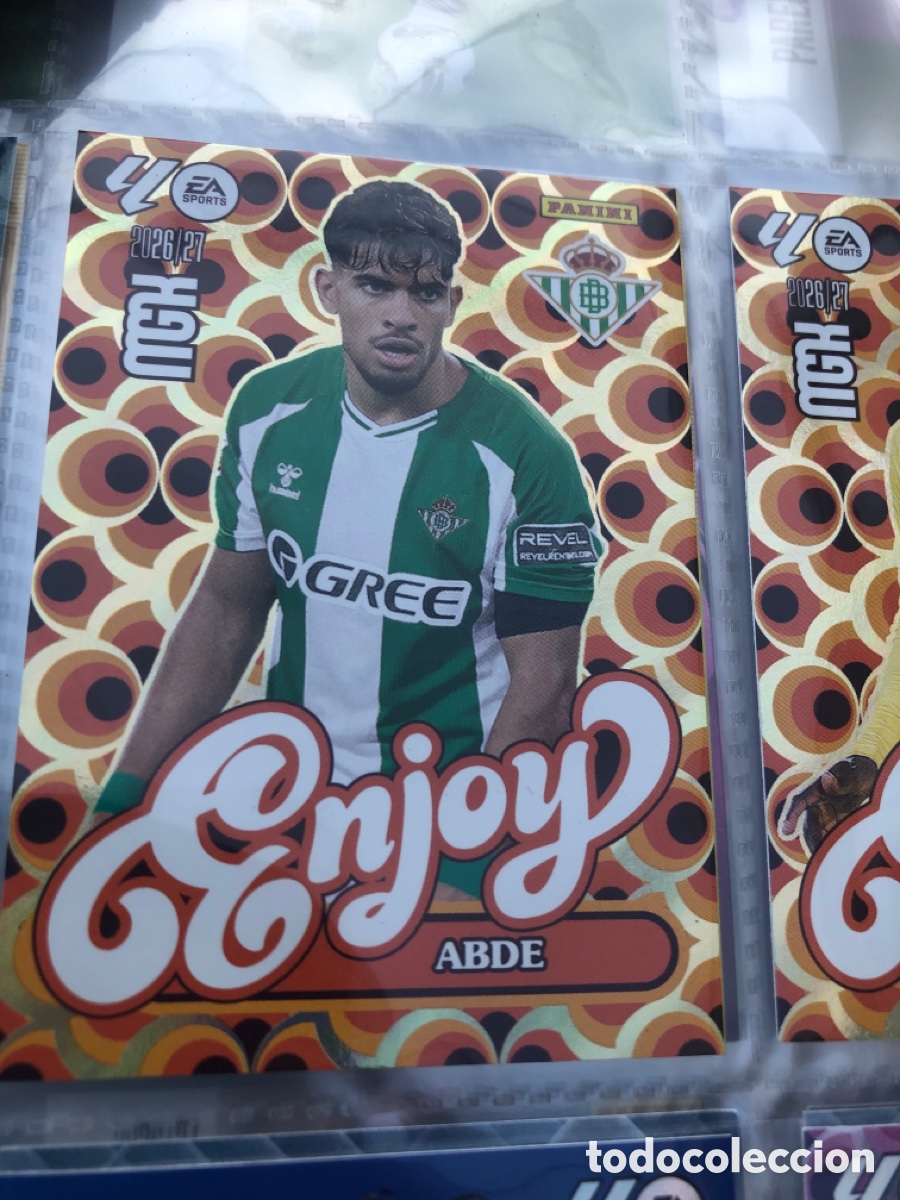 Cromos de f&uacute;tbol: MEGACRACKS 2026/27 CARD ENJOY arde 379 Betis