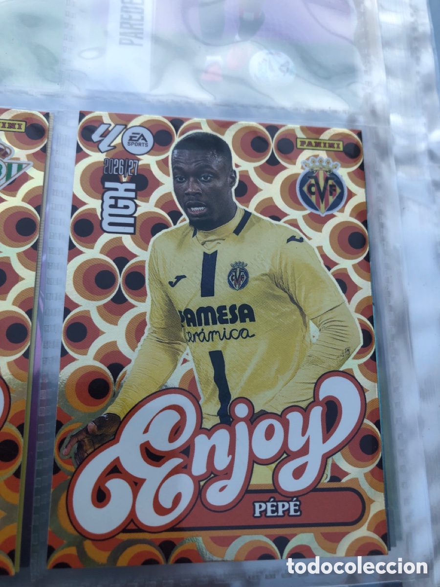 Cromos de f&uacute;tbol: MEGACRACKS 2026/27 CARD ENJOY pepe 386 Villarreal