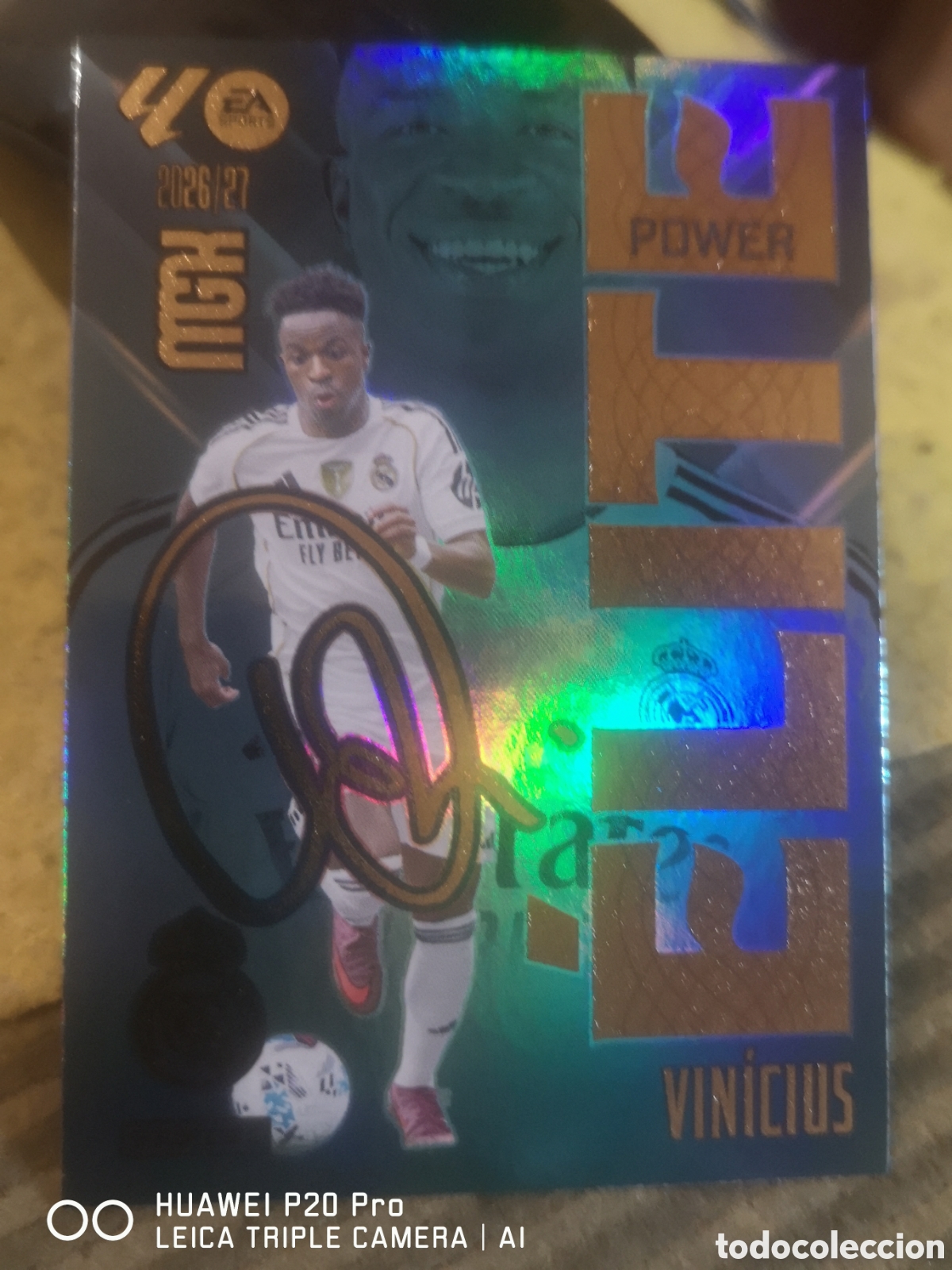 Cromos de f&uacute;tbol: MEGACRACKS 2026 27 ELITE POWER VINICIUS 18P - REAL MADRID